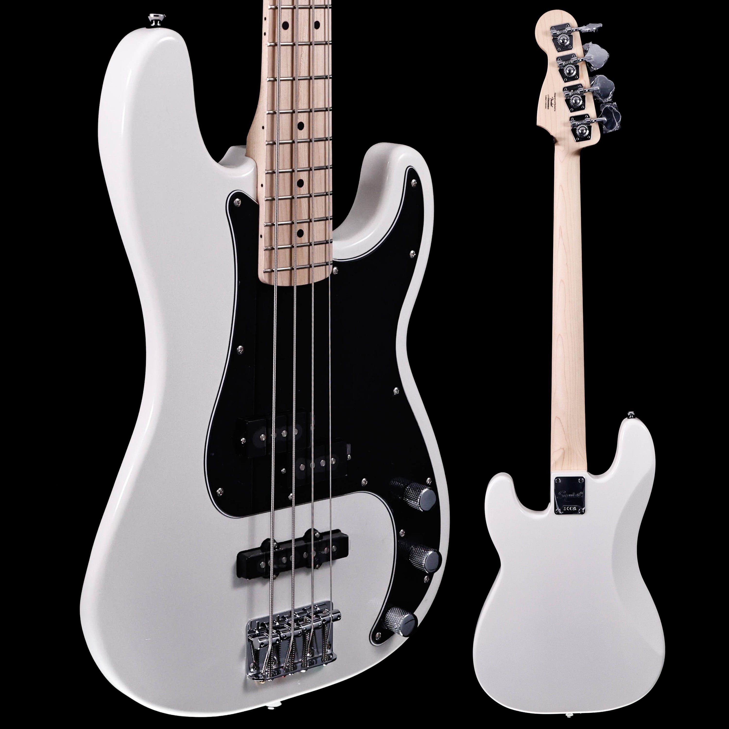 Squier Affinity Series Precision Bass PJ, Maple Fb, Olympic White 8lbs –  Melody Music Shop LLC