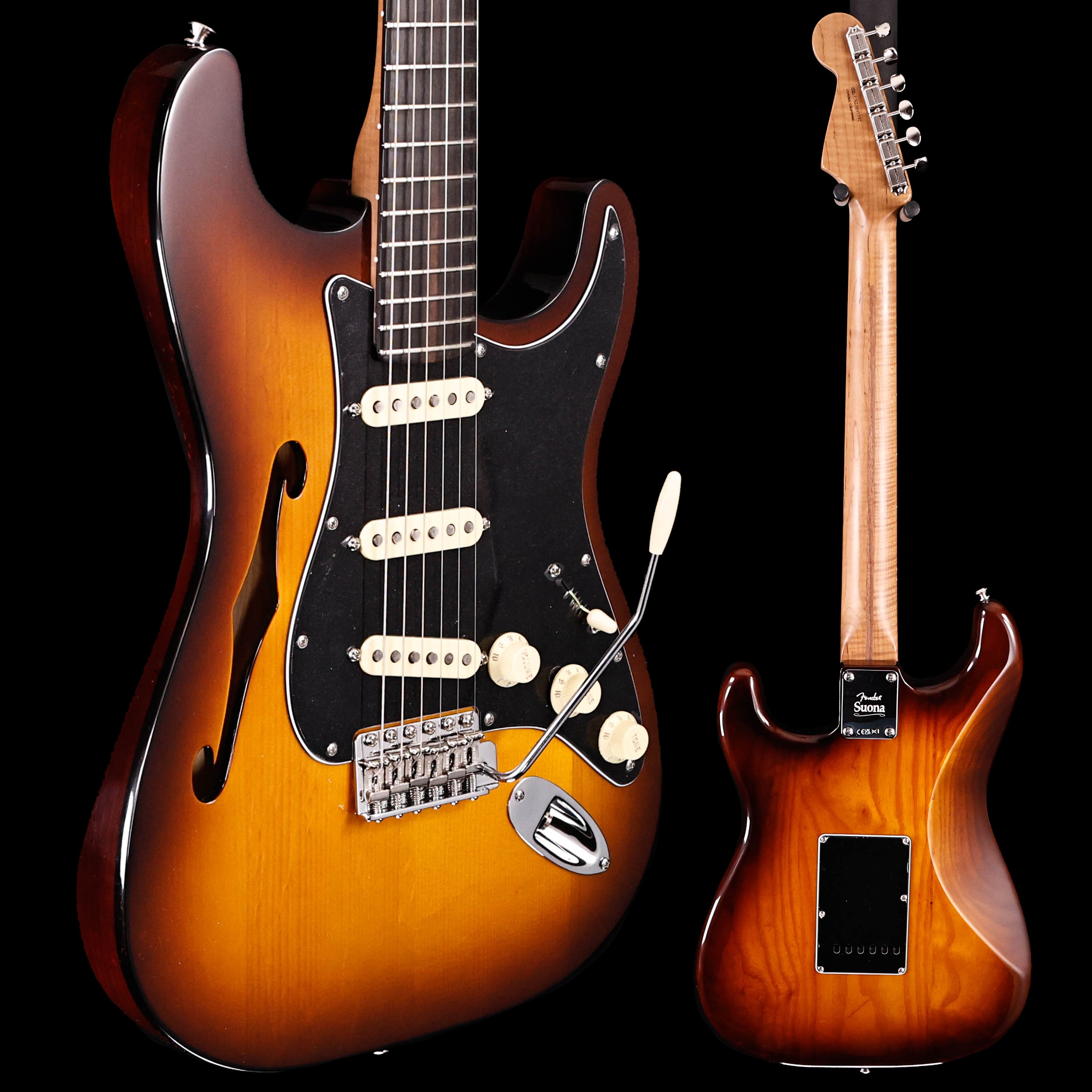 Fender Suona Telecaster Thinline, Ebony Fingerboard - Violin Burst