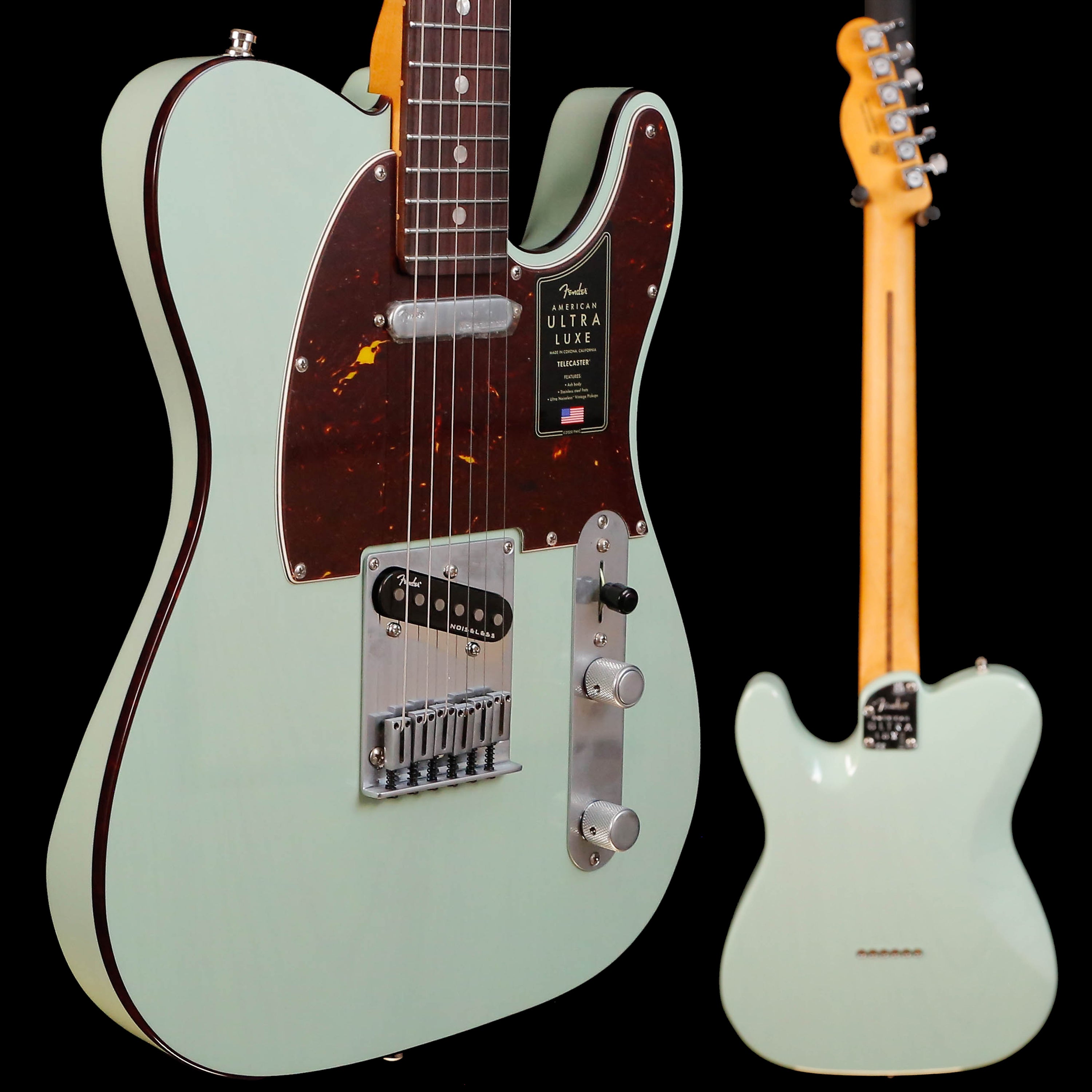 Fender American Ultra Luxe Telecaster, Surf Green