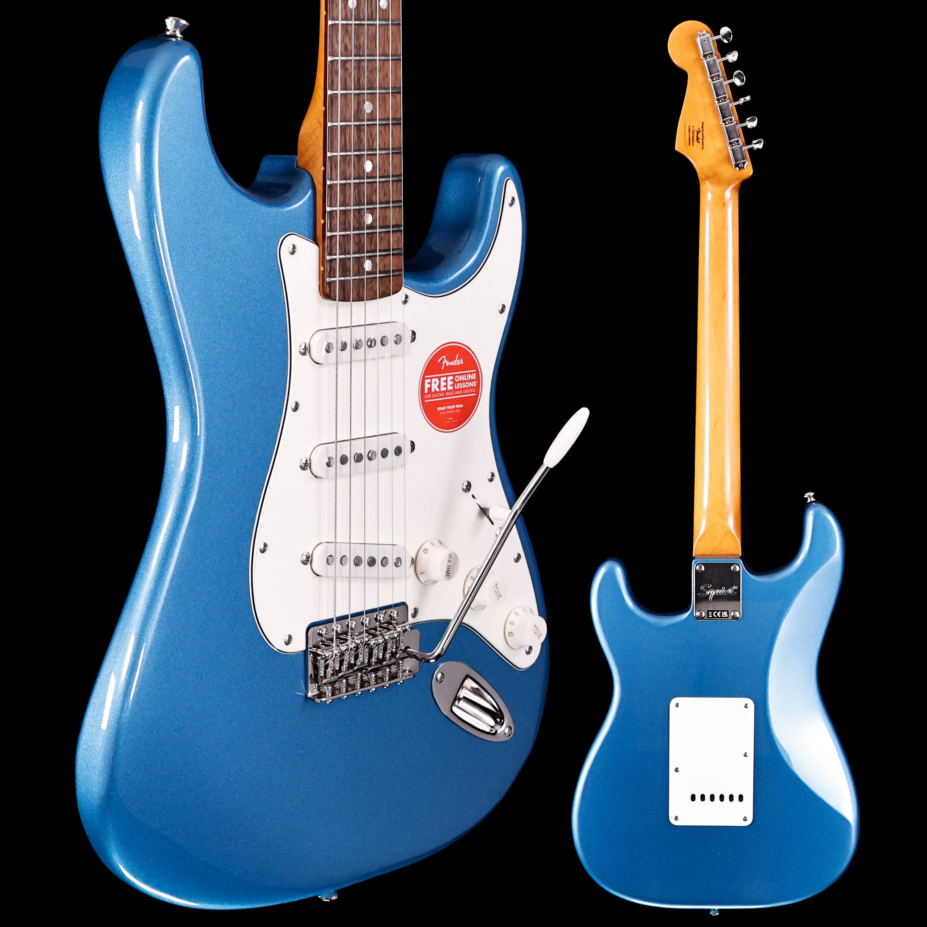 Squier Classic Vibe 60s Stratocaster, Lake Placid Blue 6lbs 4.5oz ...