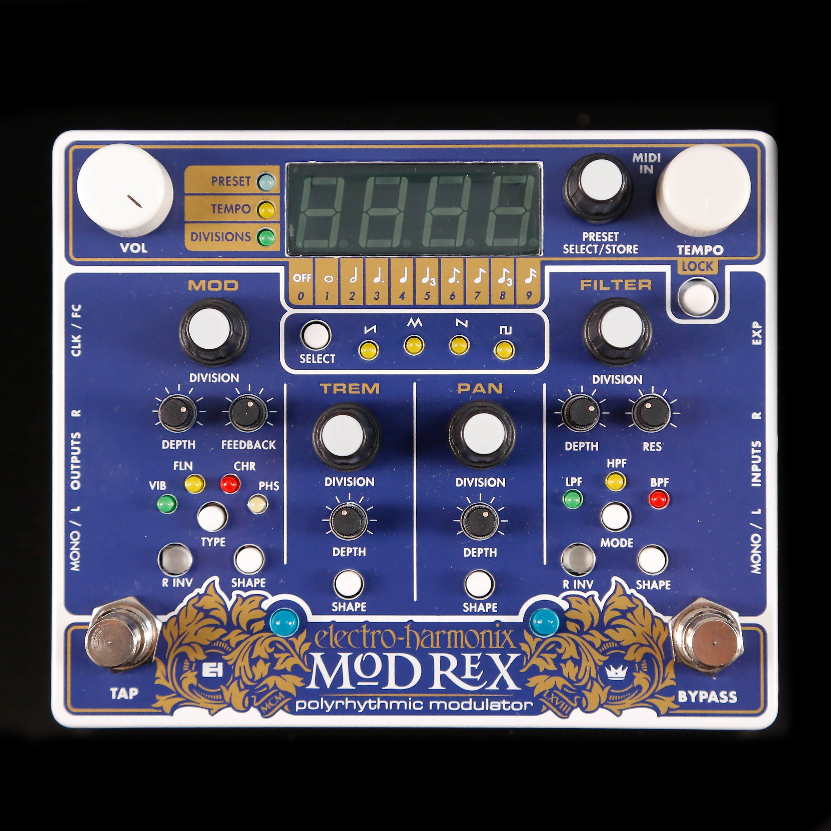 Electro-Harmonix MOD REX Poly-Rhythmic Modulator Pedal – Melody