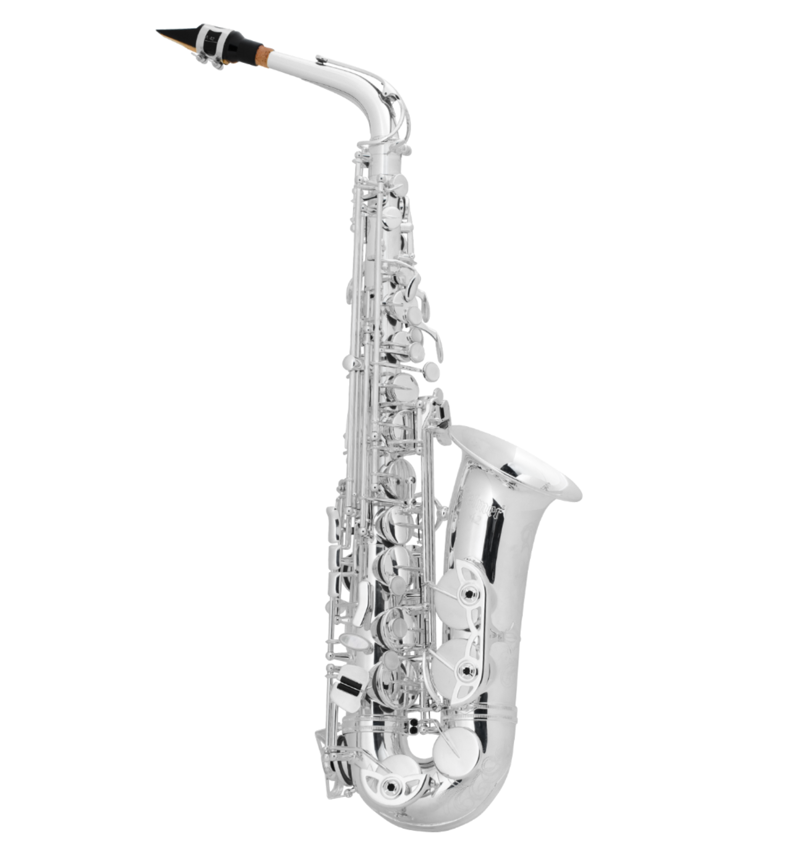 Selmer AS42S Eb Alto Saxophone - Professional Silver Plate Finish W Silver Plate Neck
