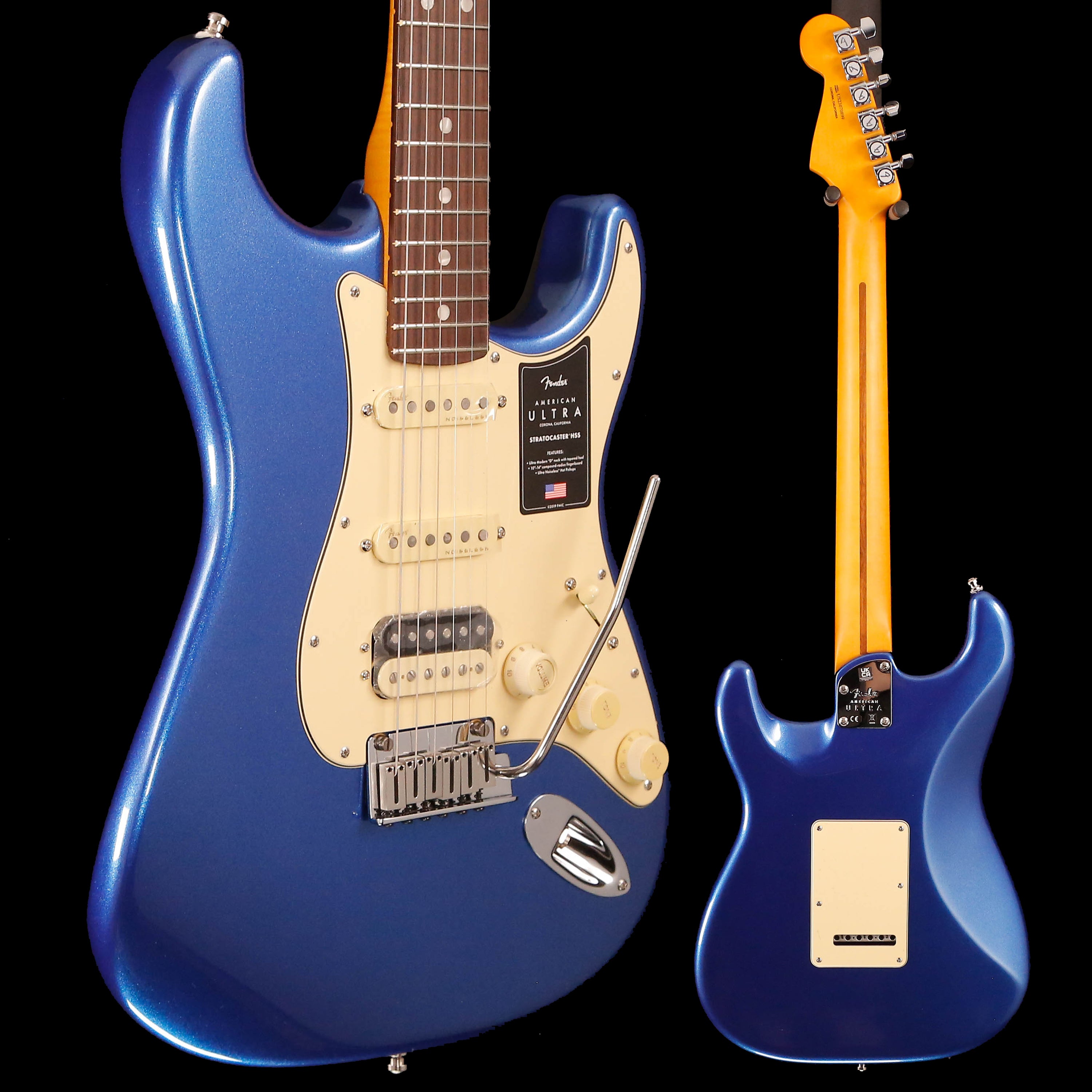 Fender American Ultra Stratocaster HSS Rosewood Fb, Cobra Blue