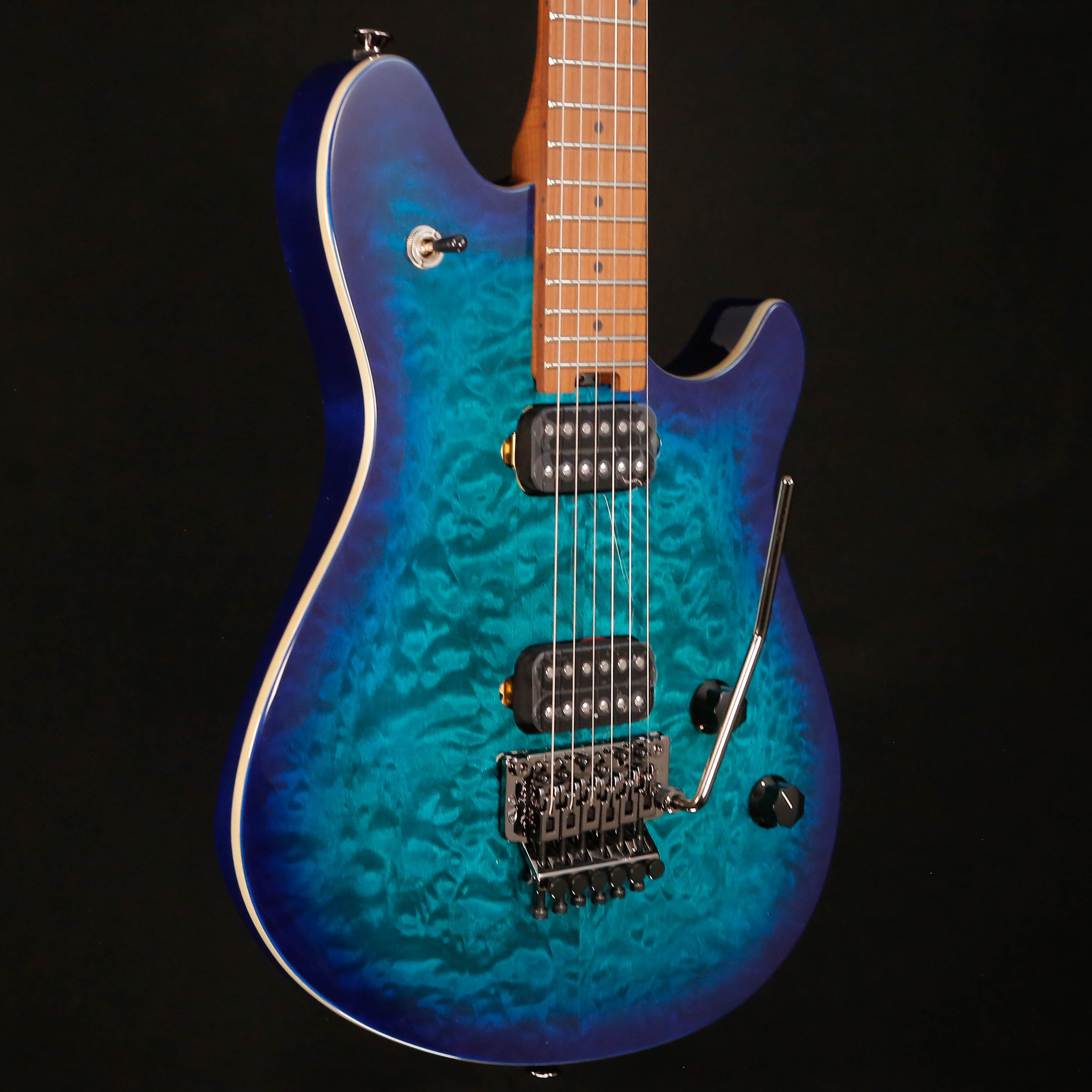 EVH Wolfgang WG Standard QM Electric, Baked Mpl Fb, Chlorine Burst 7lbs 14.1oz