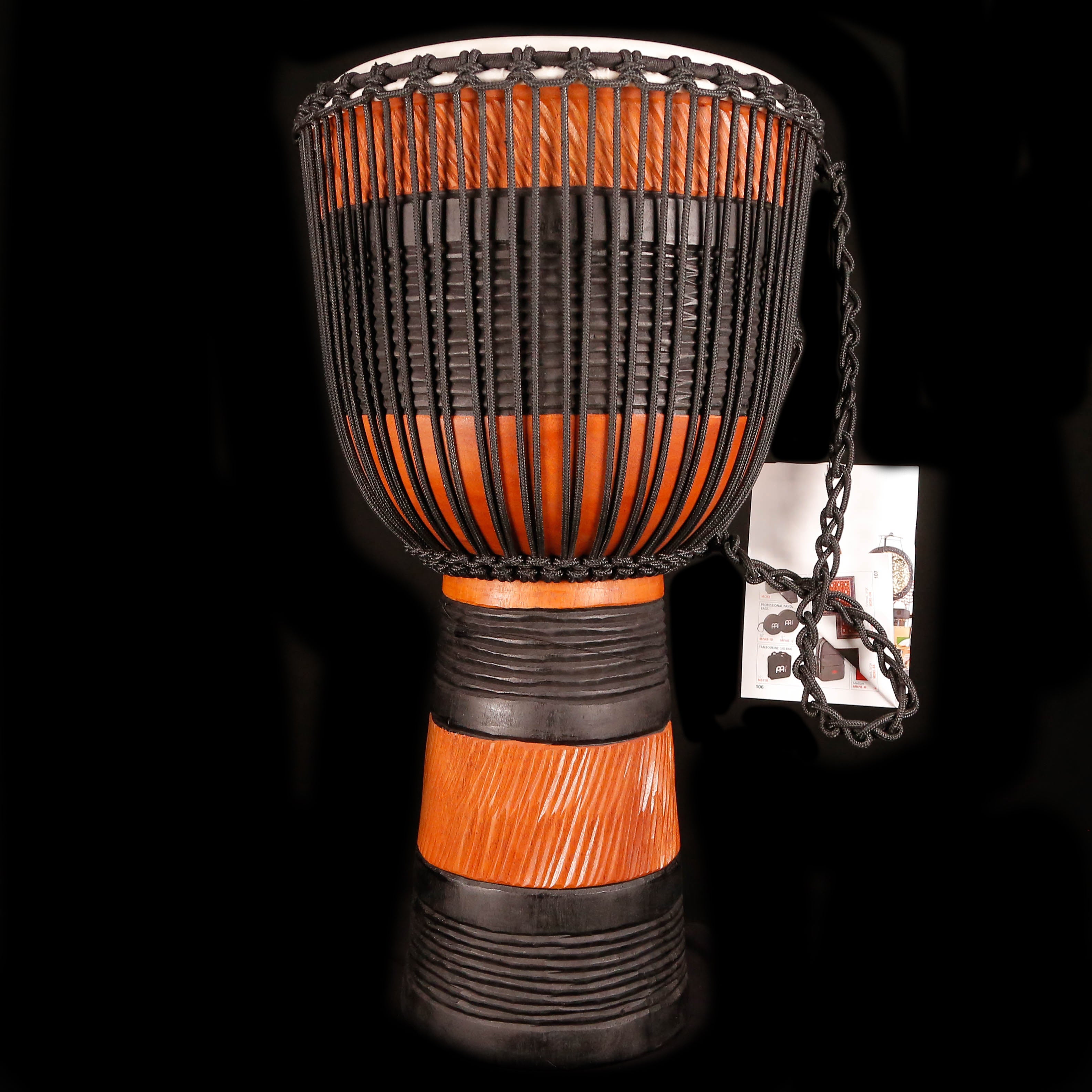 Meinl Percussion 12" Earth Rhythm Series Rope-Tuned Wood Djembe w/Bag