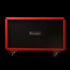 Mesa Boogie 2x12 Recto-Horiz Guitar Cabinet, Custom Red Bronco