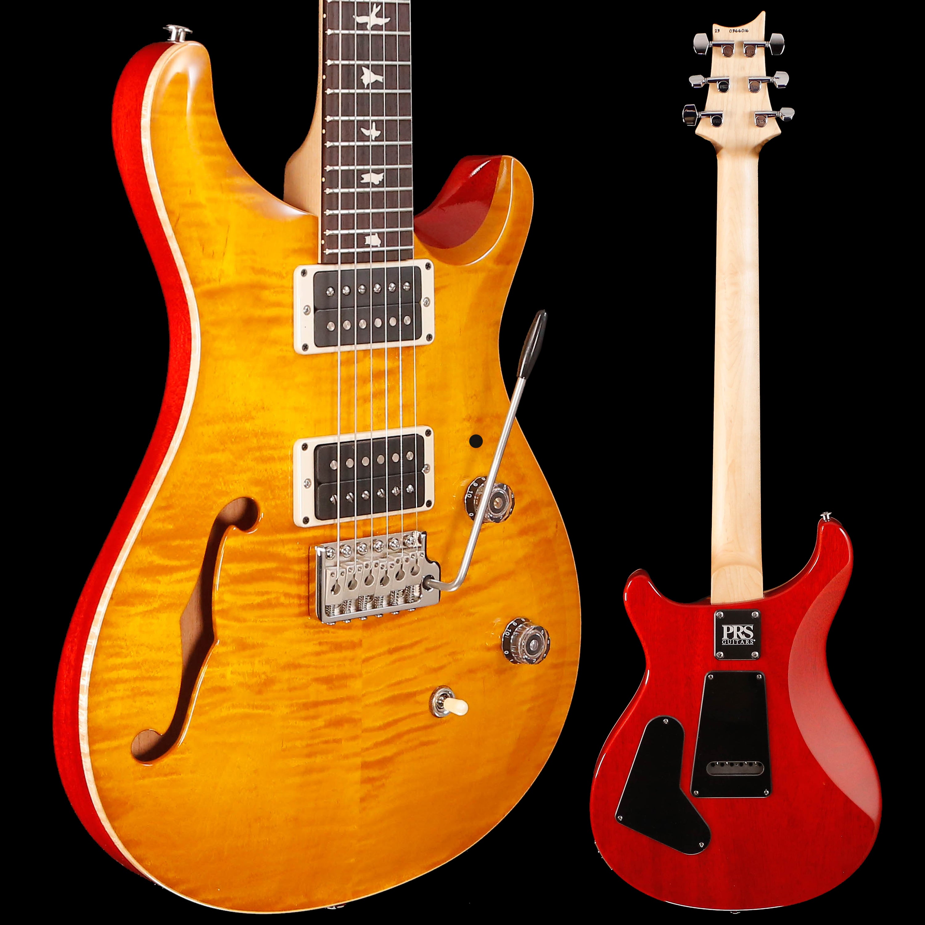 PRS Paul Reed Smith CE24 Semi-Hollow, Pat Thin, McCarty Sunburst