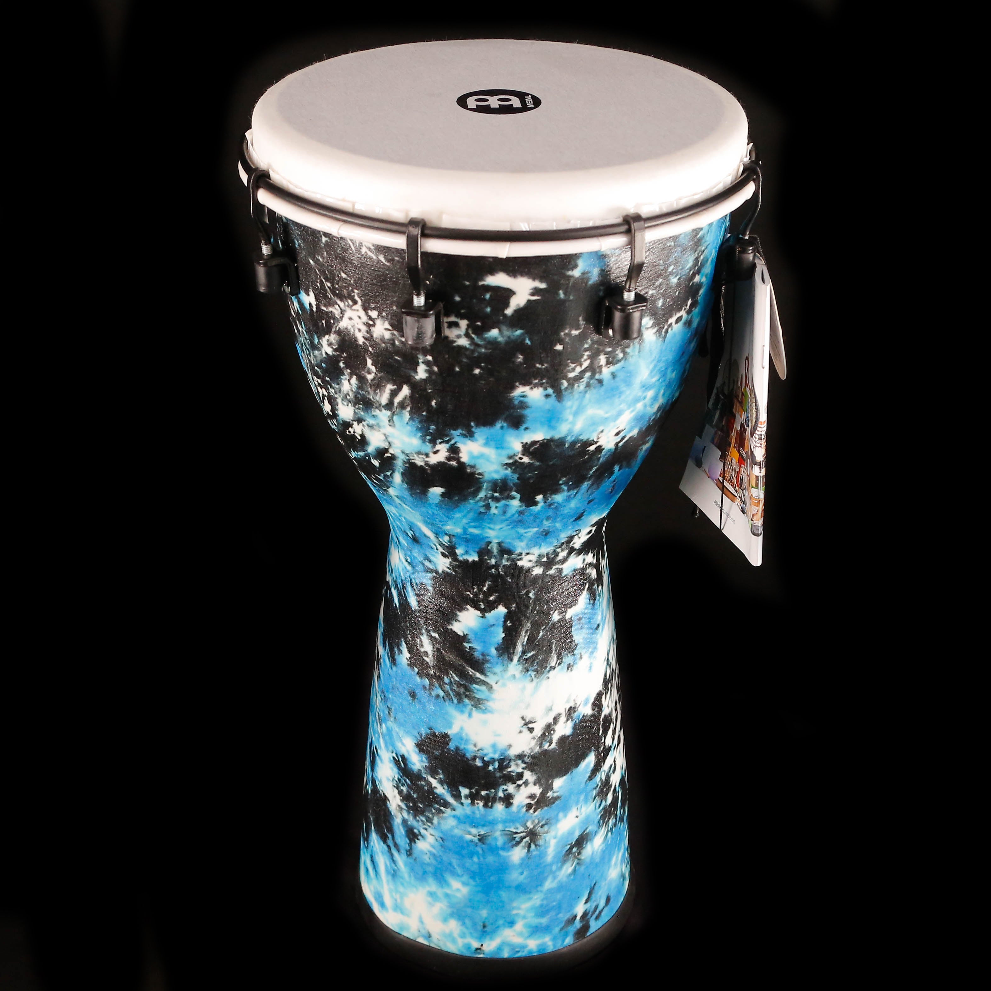 Meinl Percussion 10" Alpine Synthetic Djembe, Galactic Blue Tie Dye Finish