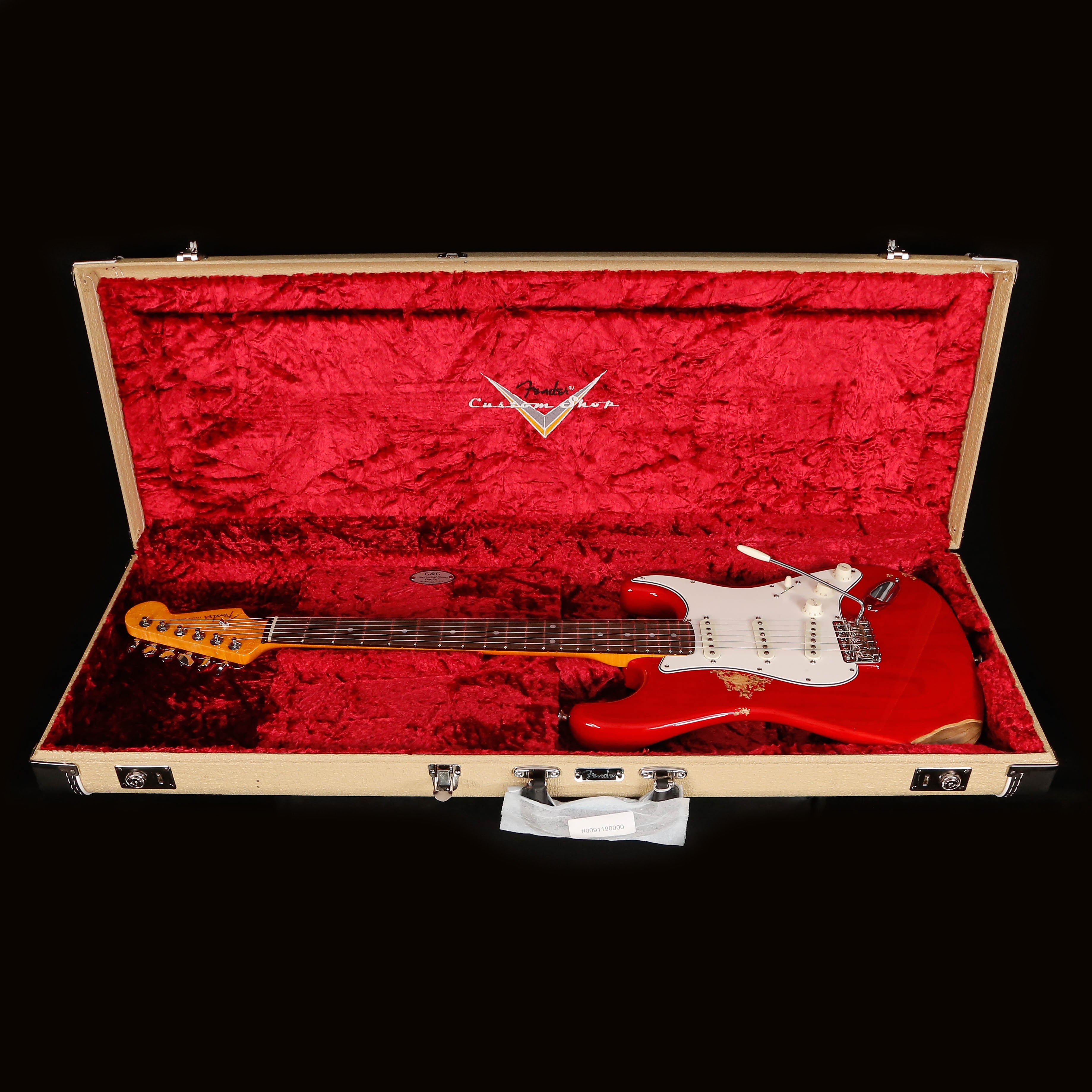 Fender Custom Shop American Custom Stratocaster, Crimson Transparent USED