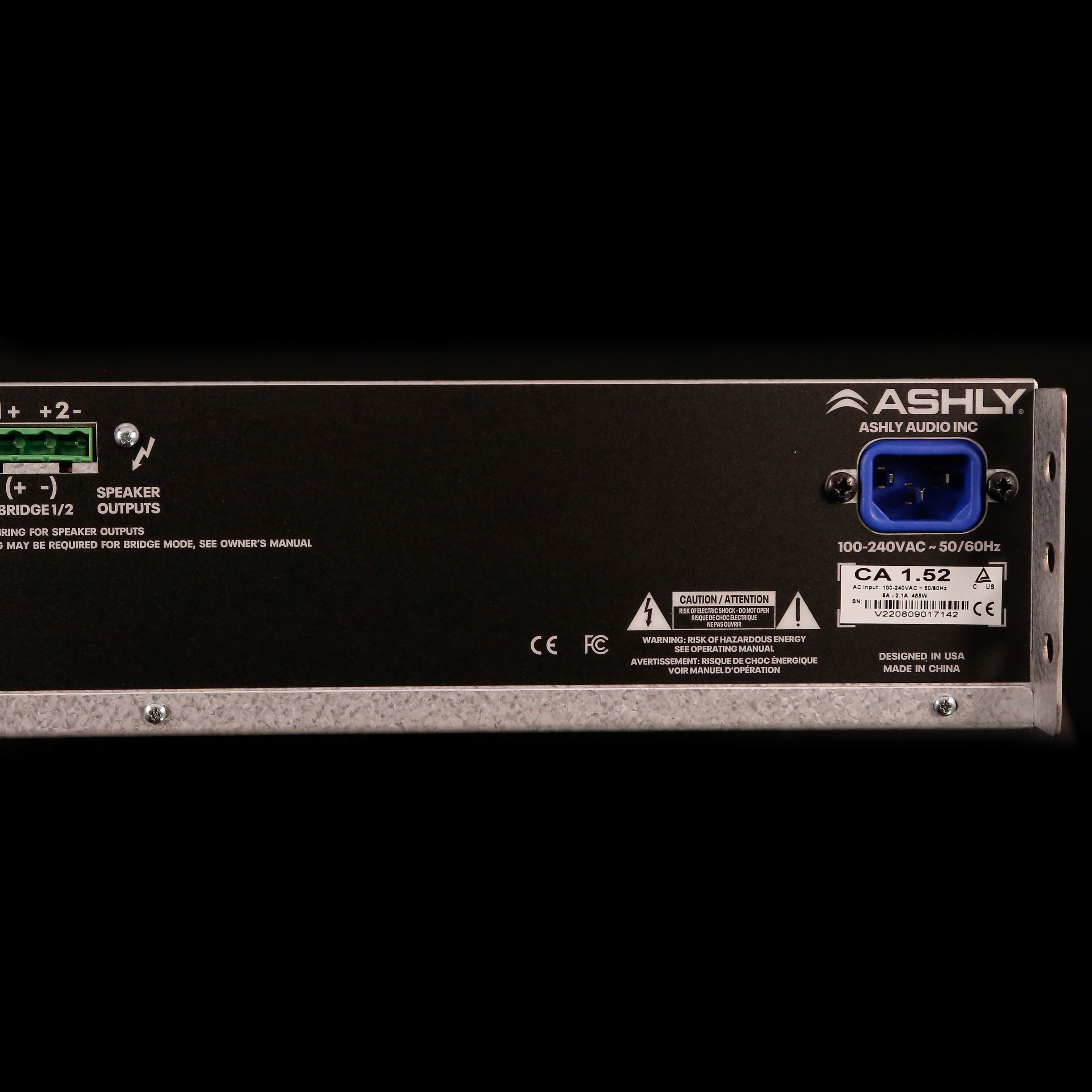 Ashly CA1.52 1,500-watt 2-channel Power Amplifier