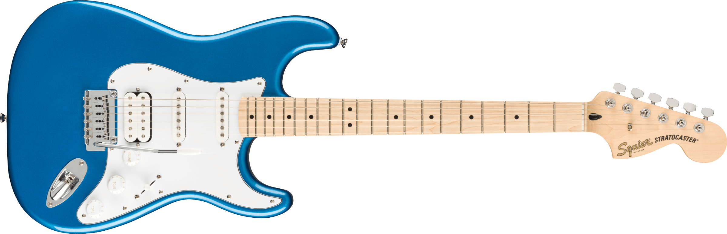 Squier Affinity Series Stratocaster HSS Pack, Lake Placid Blue, Frontman 15G amplifier