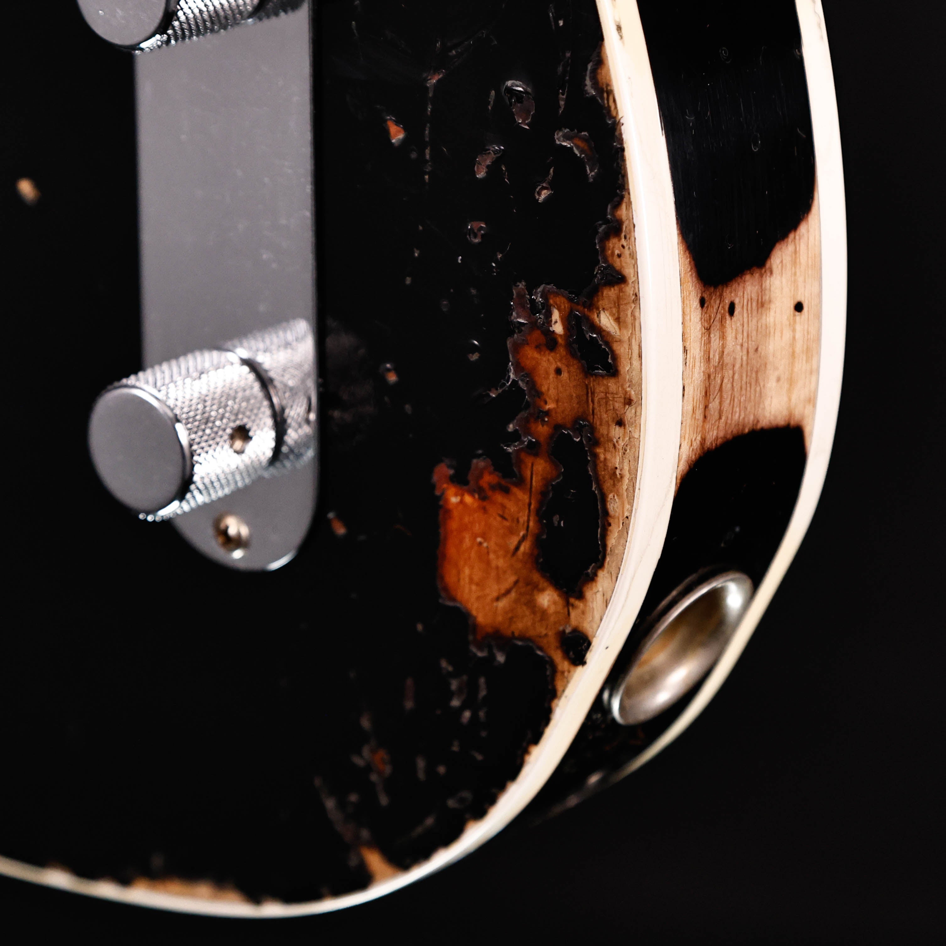 Fender Custom Shop LTD 65 Telecaster Custom Hvy Relic, Black/3-color SB 7lbs 9.1oz