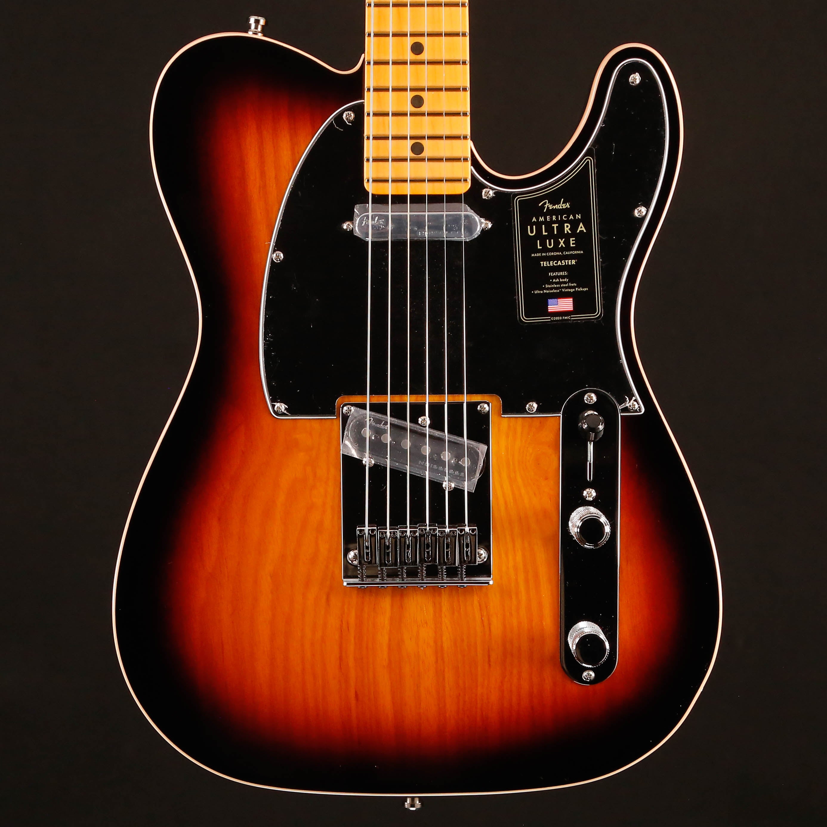 Fender American Ultra Luxe Telecaster, Maple Fb, 2-Color Sunburst