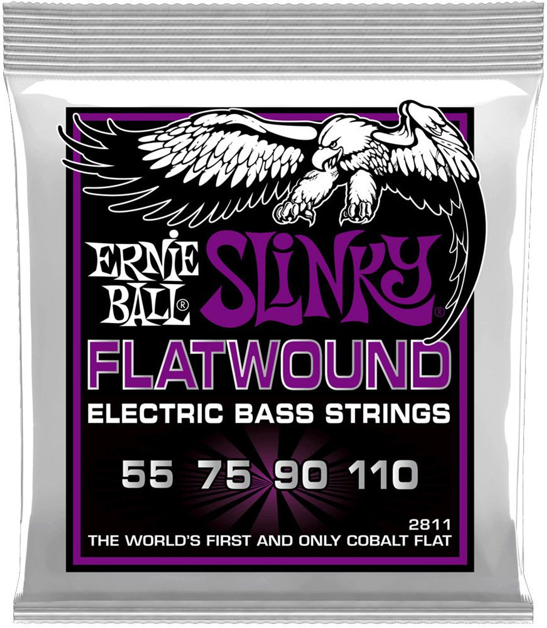 2811 Ernie Ball Slinky Cobalt Flatwound Electric Bass Strings