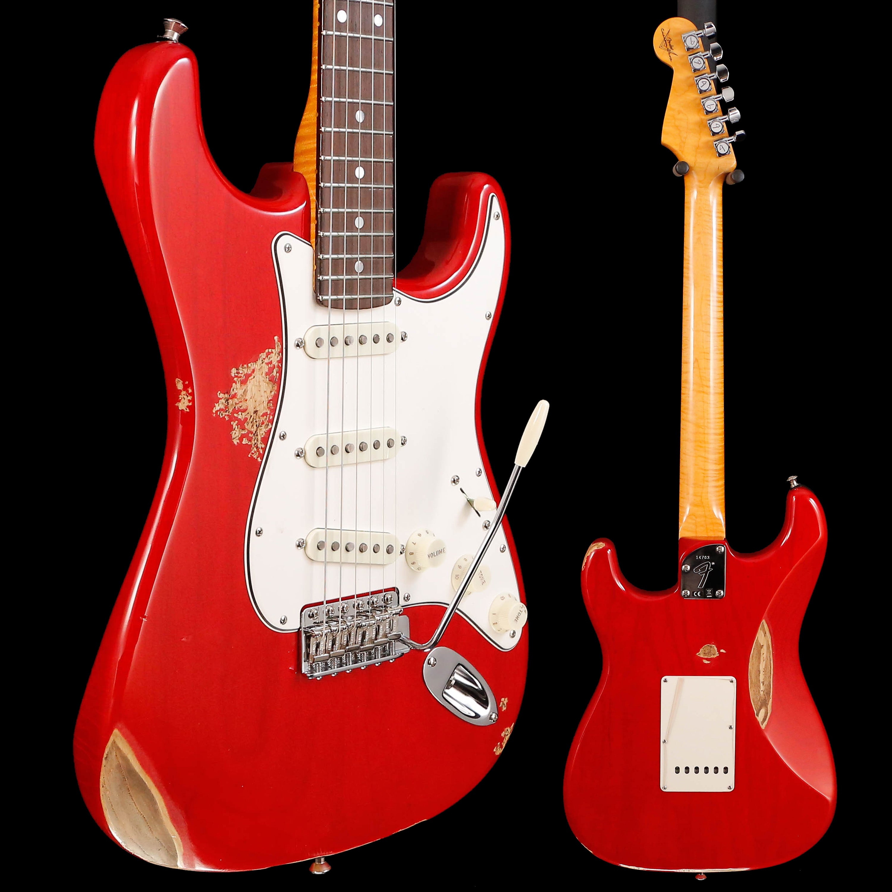 Fender Custom Shop American Custom Stratocaster, Crimson Transparent USED