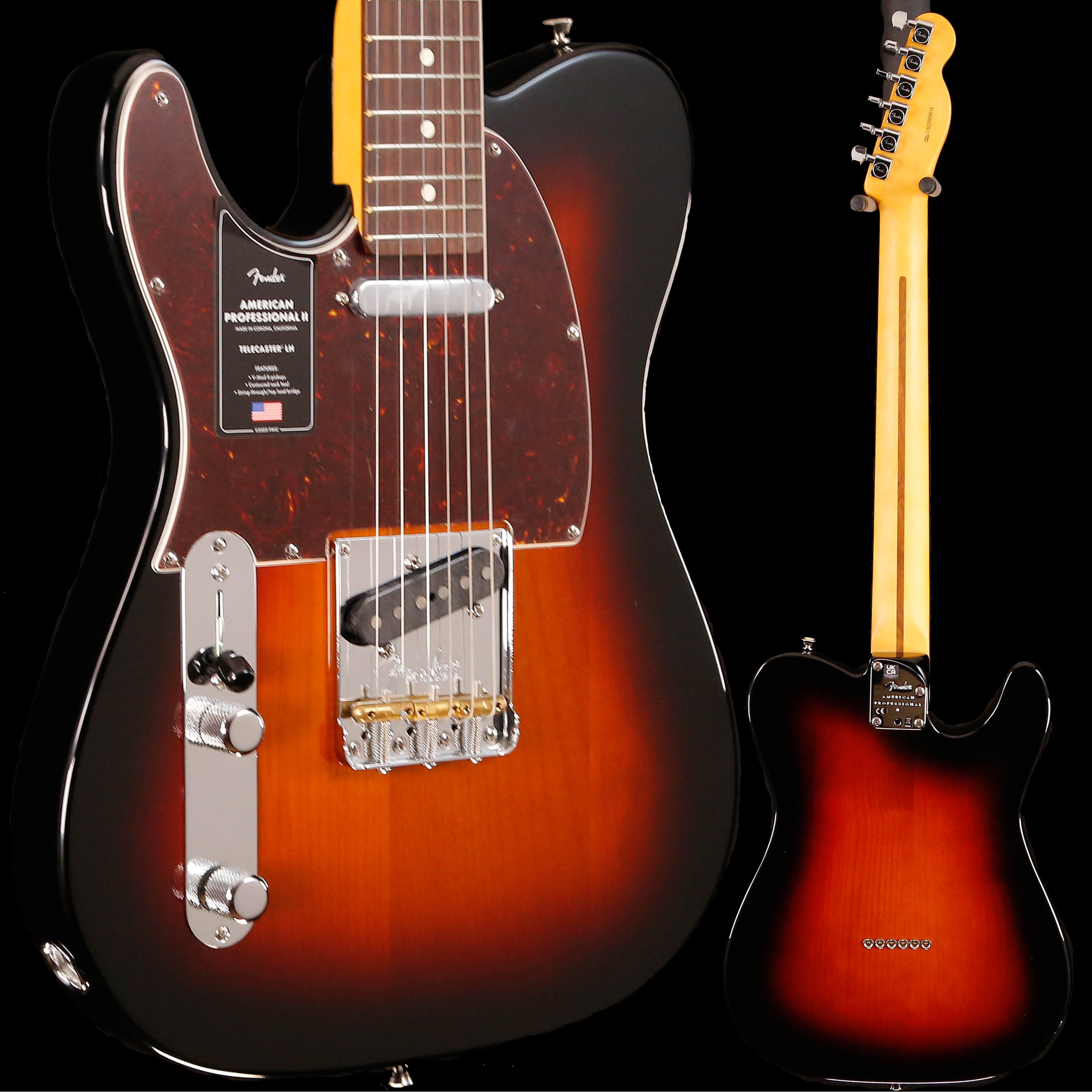 Fender American Professional II Telecaster LH, 3-Color SB