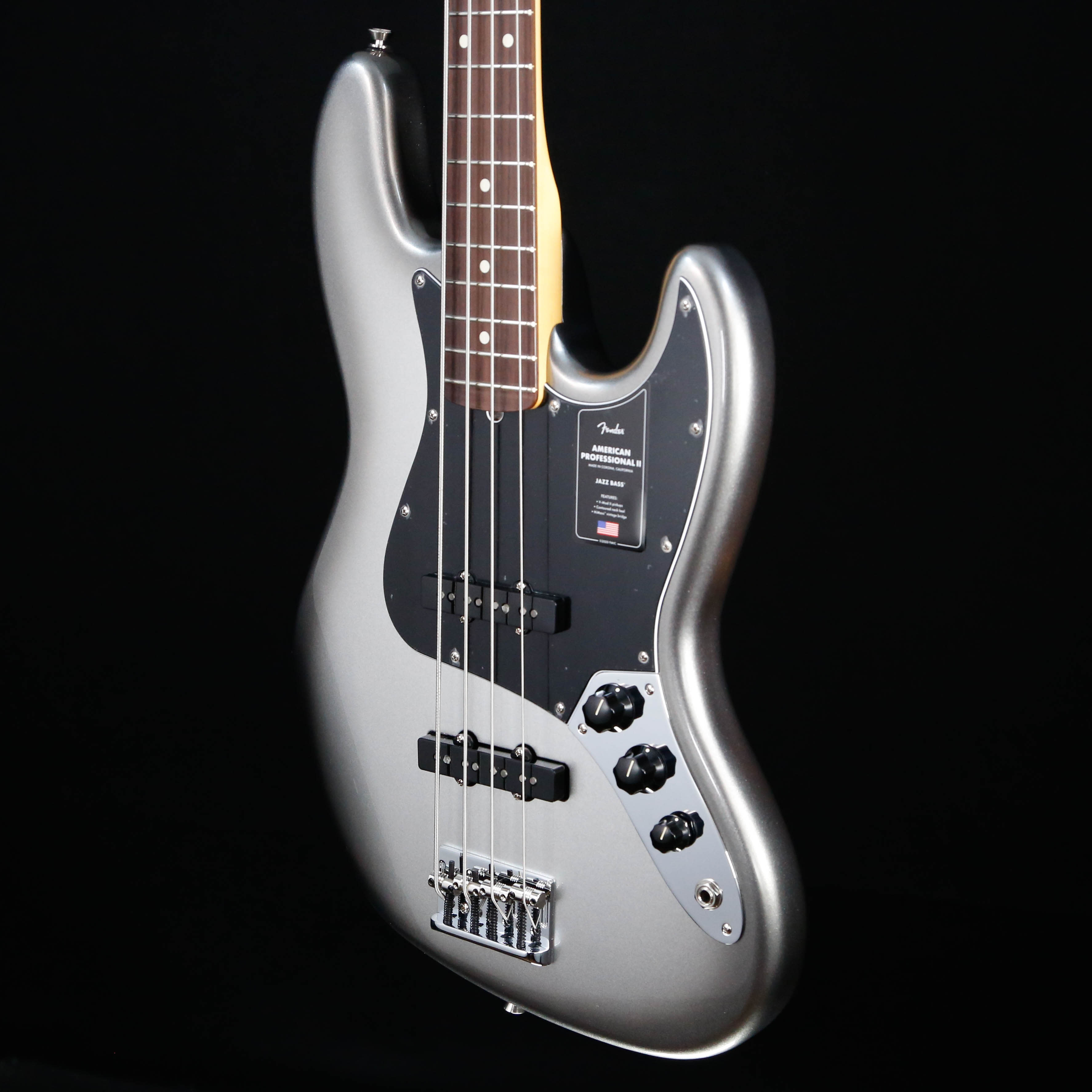 Fender American Professional II Jazz Bass, Rosewood Fb, Mercury