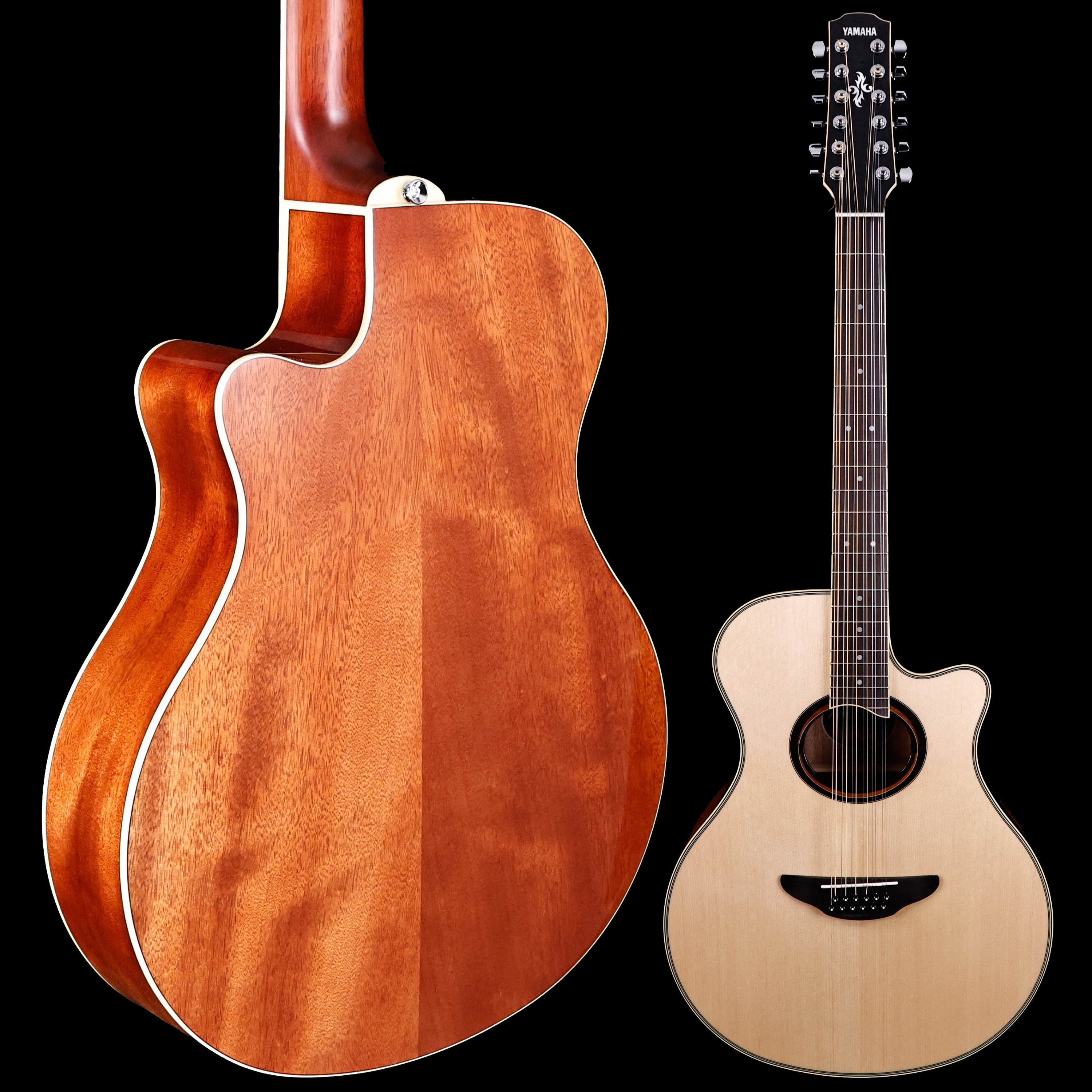 Yamaha APX700II-12 12 String Natural Thinline Acoustic Electric Cutaway 4lbs 3.9oz