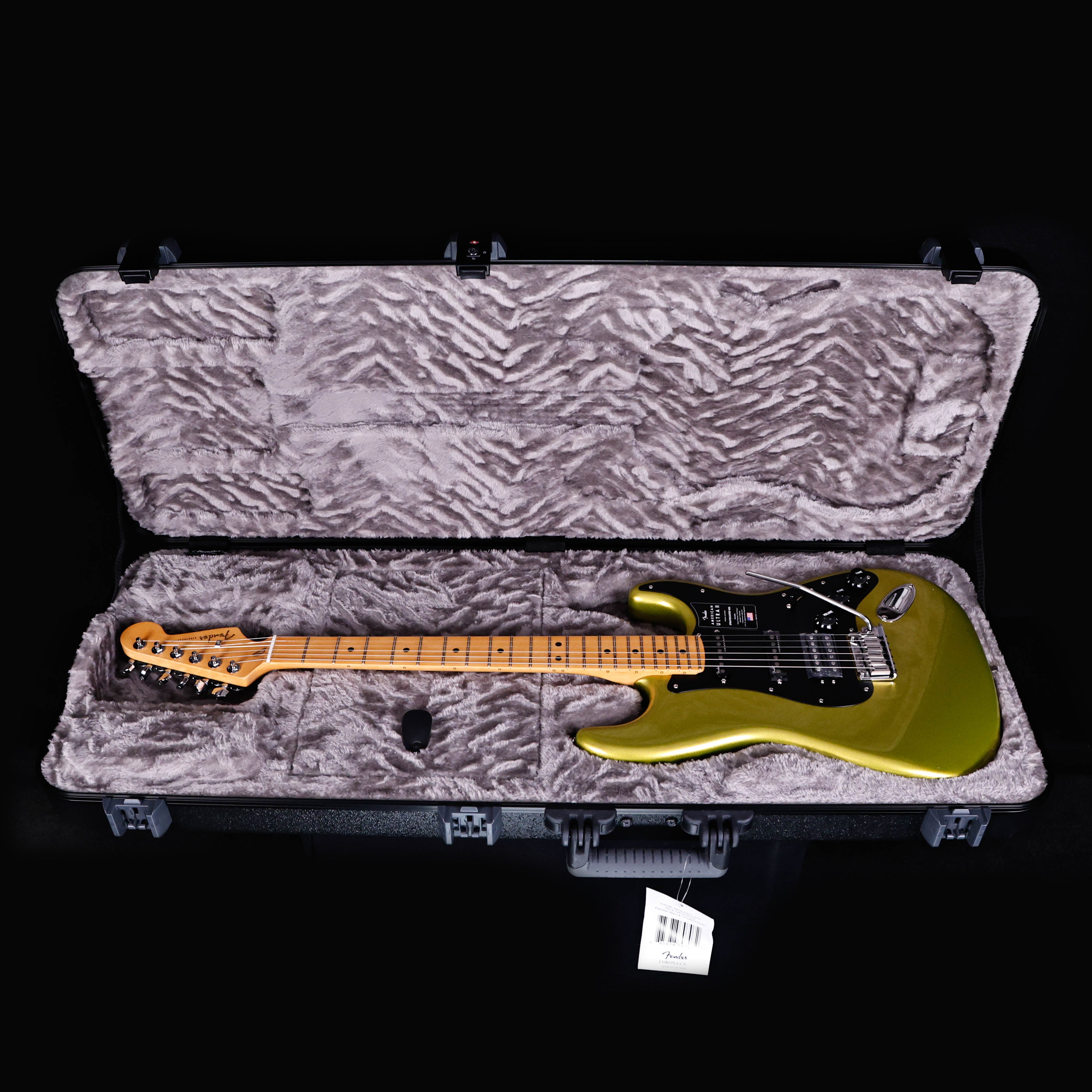 NEW! Fender  American Ultra II Stratocaster HSS, Maple Fb, Solar Flare w Case/Candy!