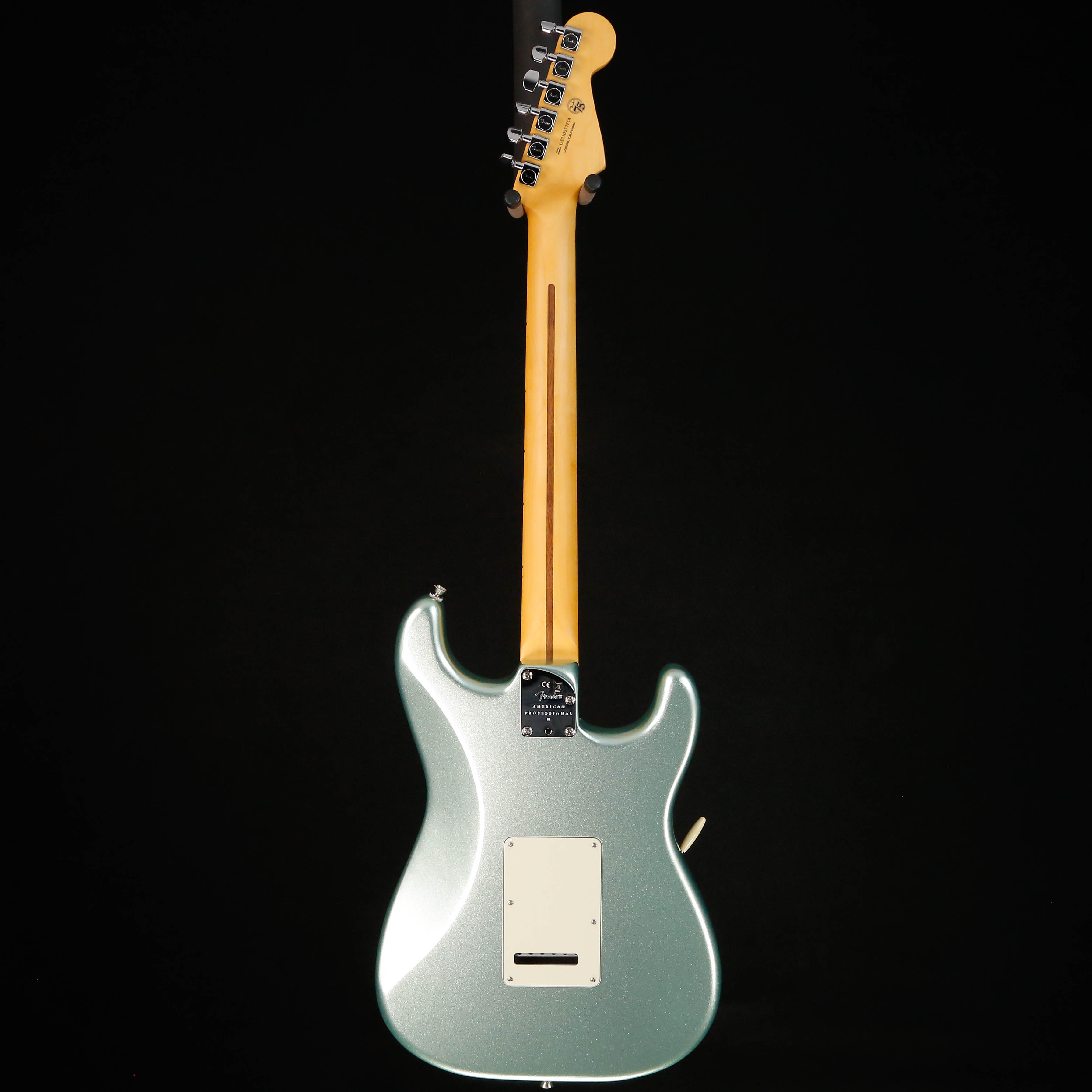 Fender Am Pro II Stratocaster Lefty, Maple Fb, Mystic Surf Green