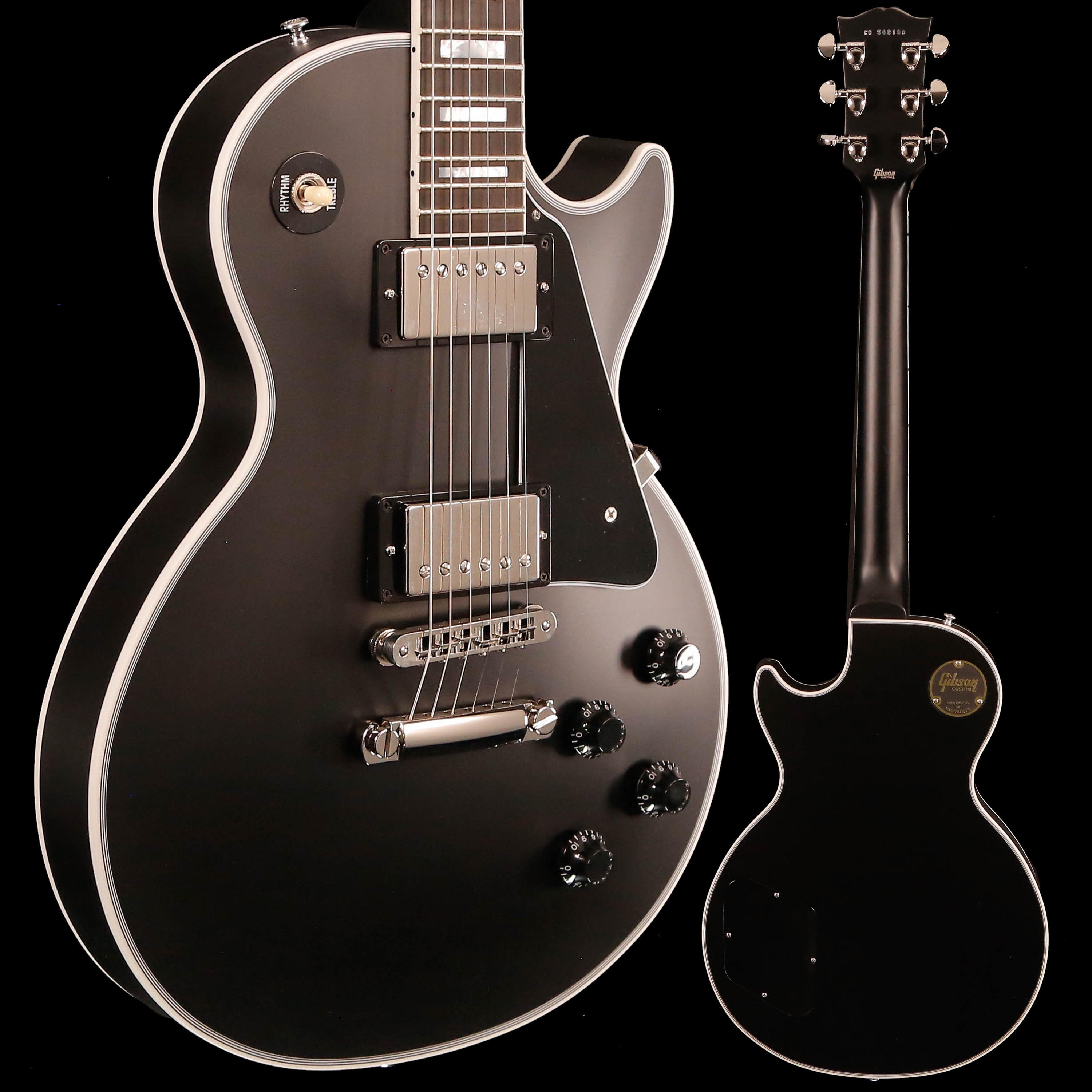 Gibson Les Paul Custom, Ebony Satin Finish, Nickel Hw