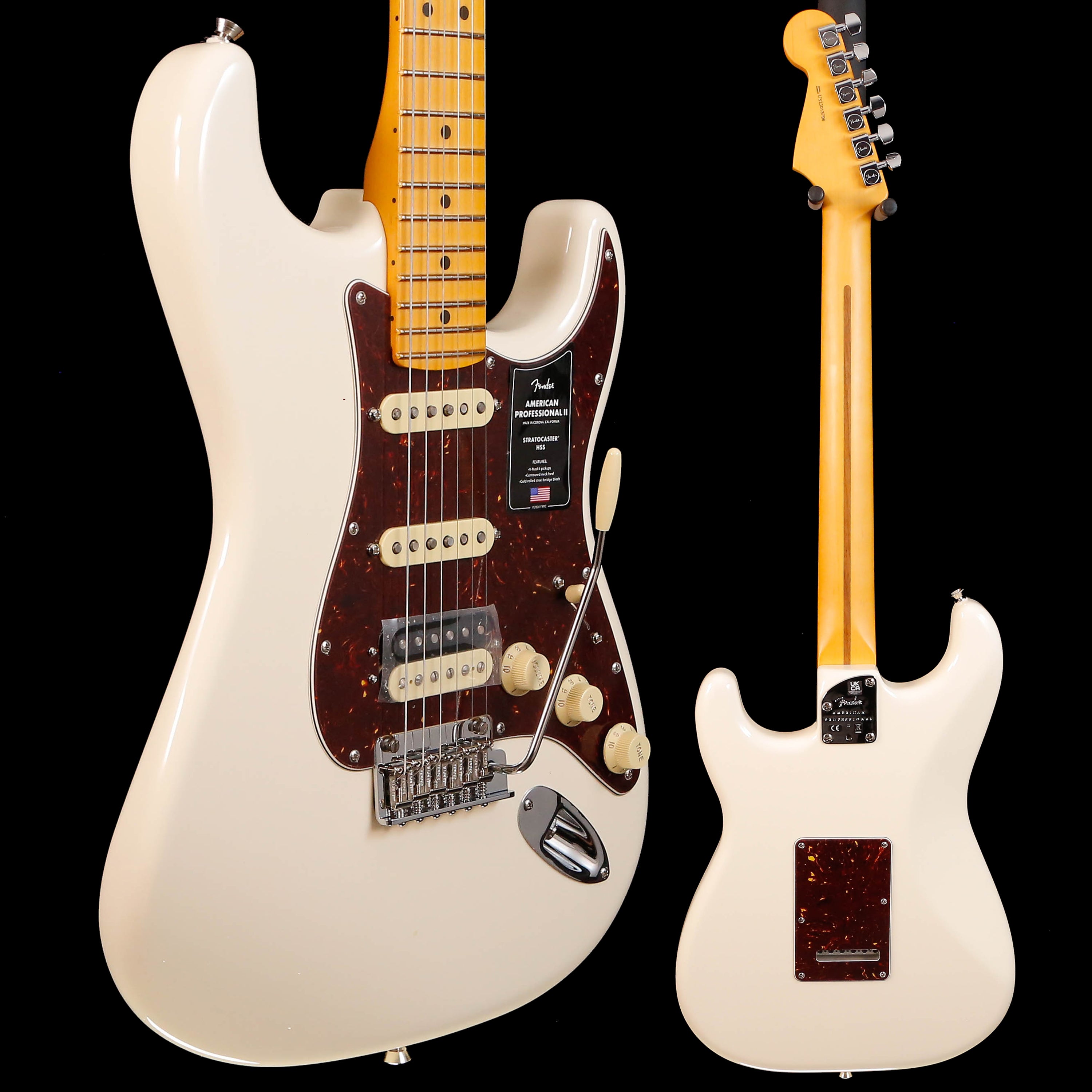 Fender American Professional II Stratocaster HSS, Olympic White 8lbs 0.8oz