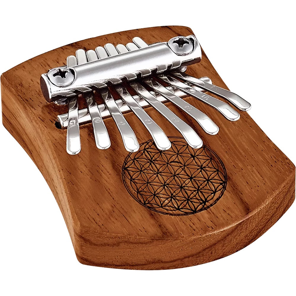 Meinl Sonic Energy KL802FOL Solid 8-Note Flower of Life Kalimba, Red Zebrawood