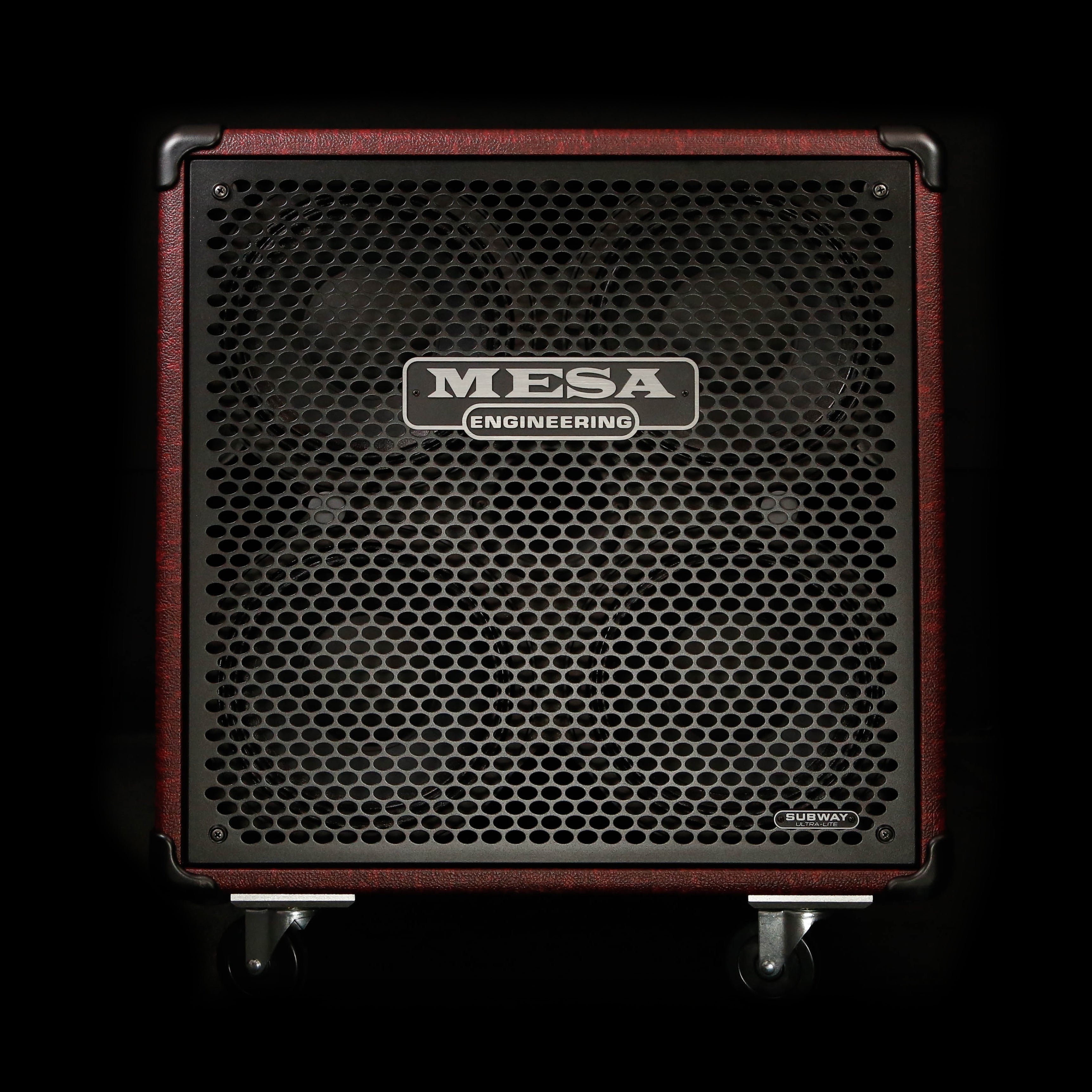 Mesa Boogie Subway 4x10 Bass Cabinet, Vintage Bordeaux Bronco, Black Grille