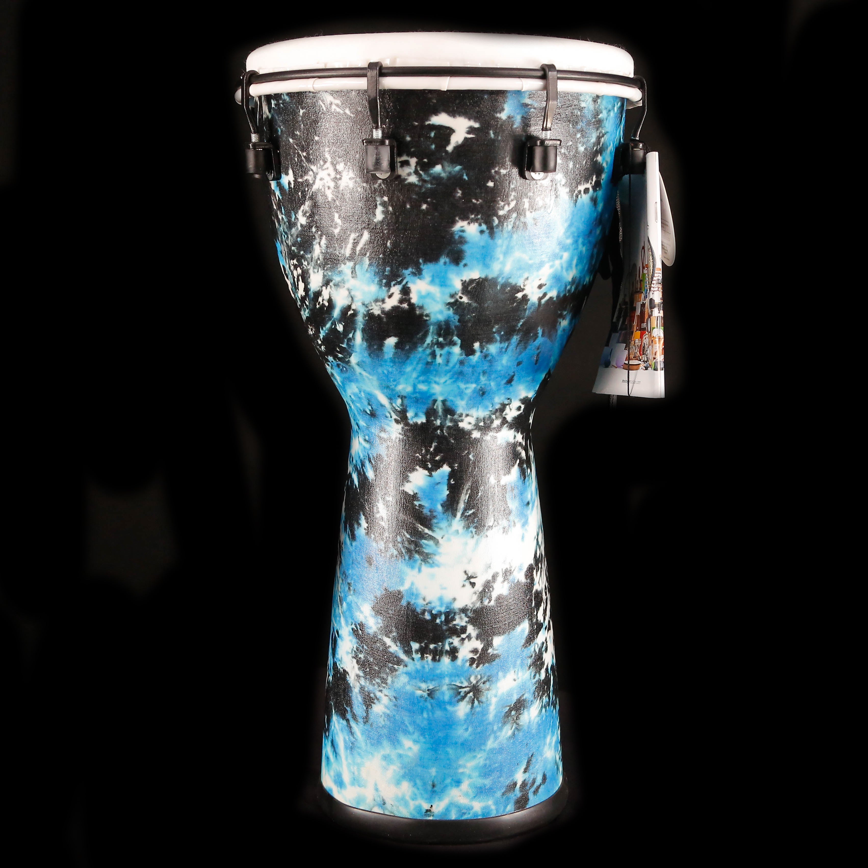Meinl Percussion 10" Alpine Synthetic Djembe, Galactic Blue Tie Dye Finish
