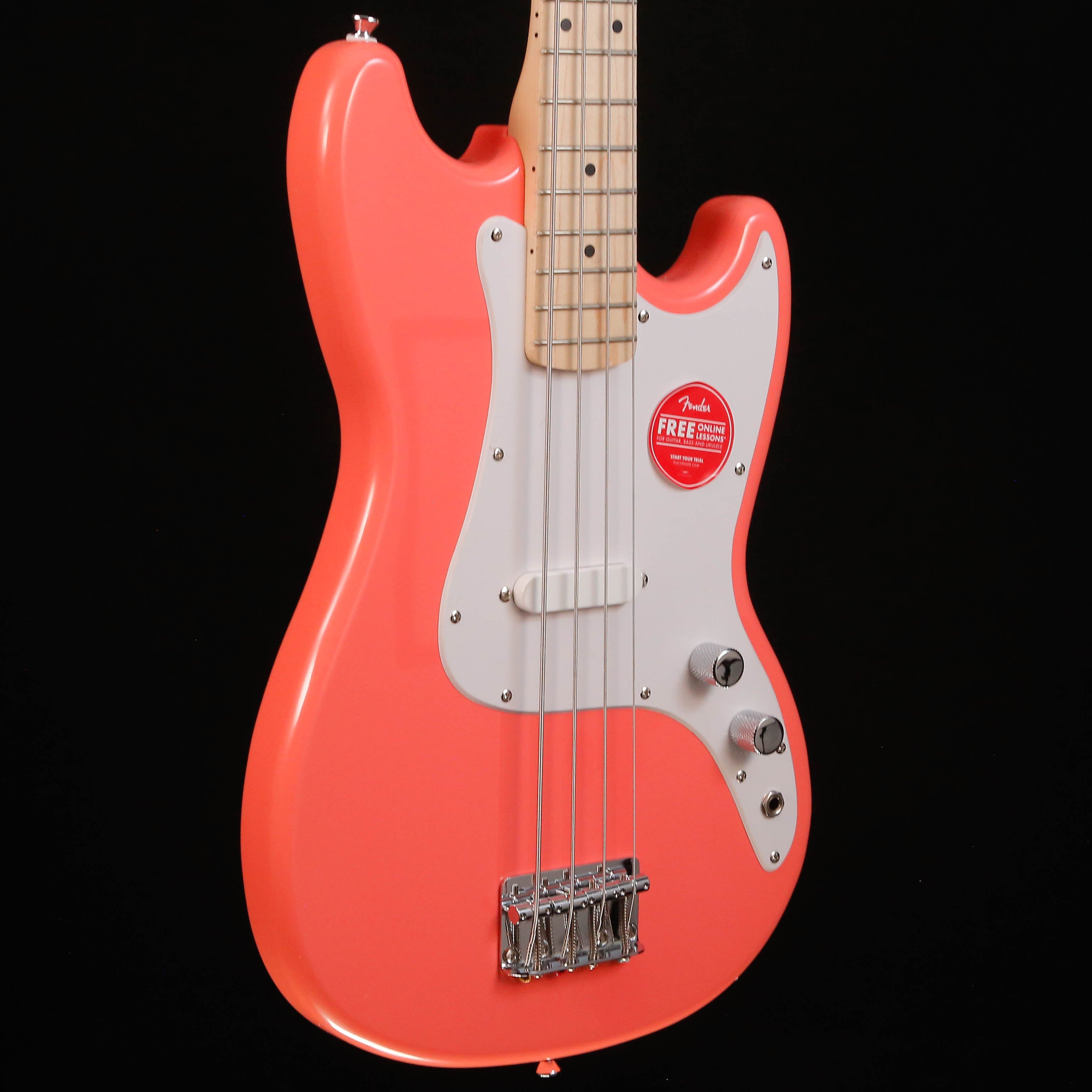 Squier Sonic Bronco Bass, Tahitian Coral