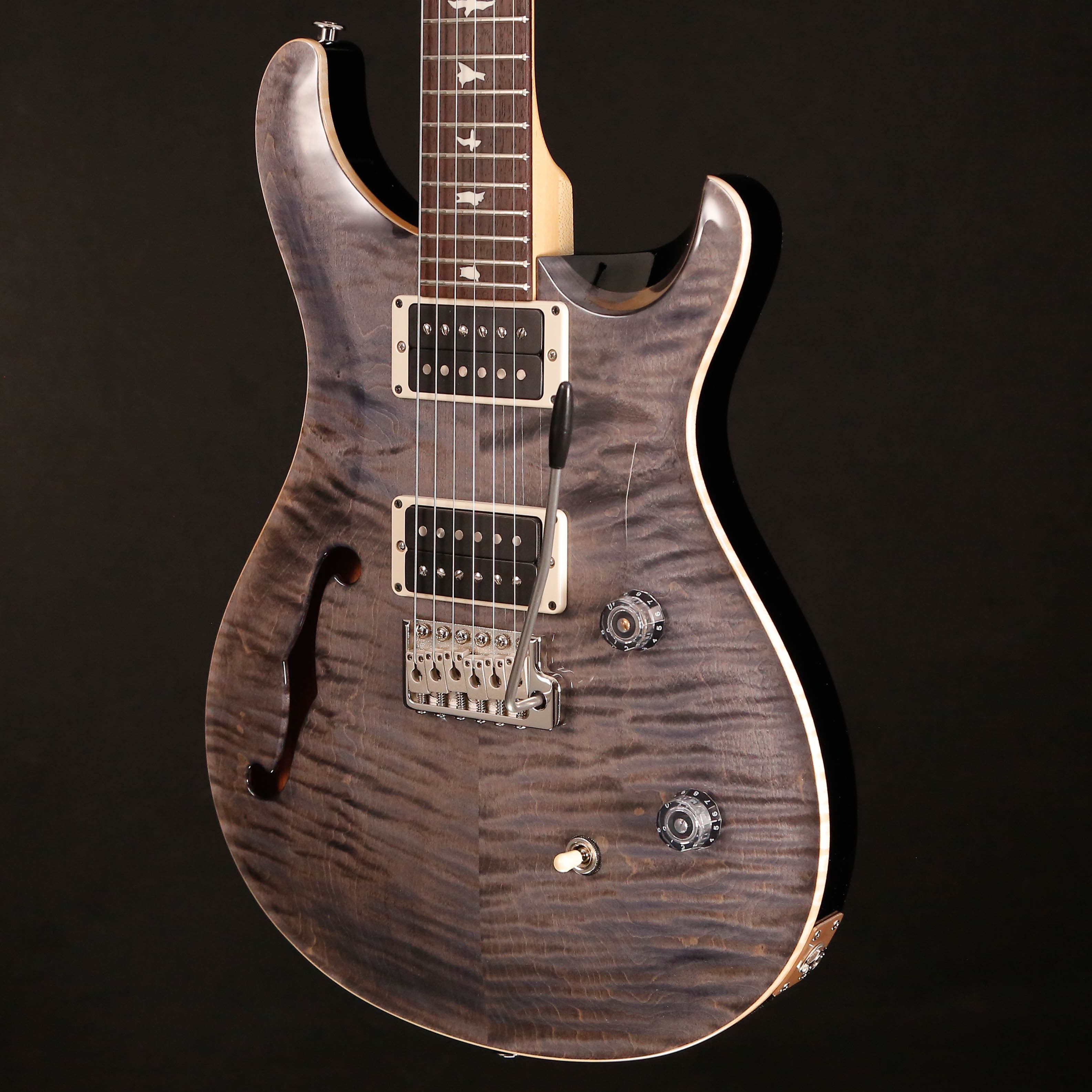 PRS Paul Reed Smith CE24 Semi-Hollow, Faded Gray Black