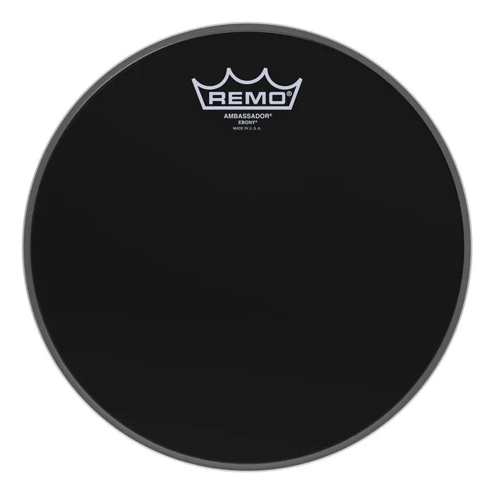 Remo Ambassador Ebony Drumhead 10''