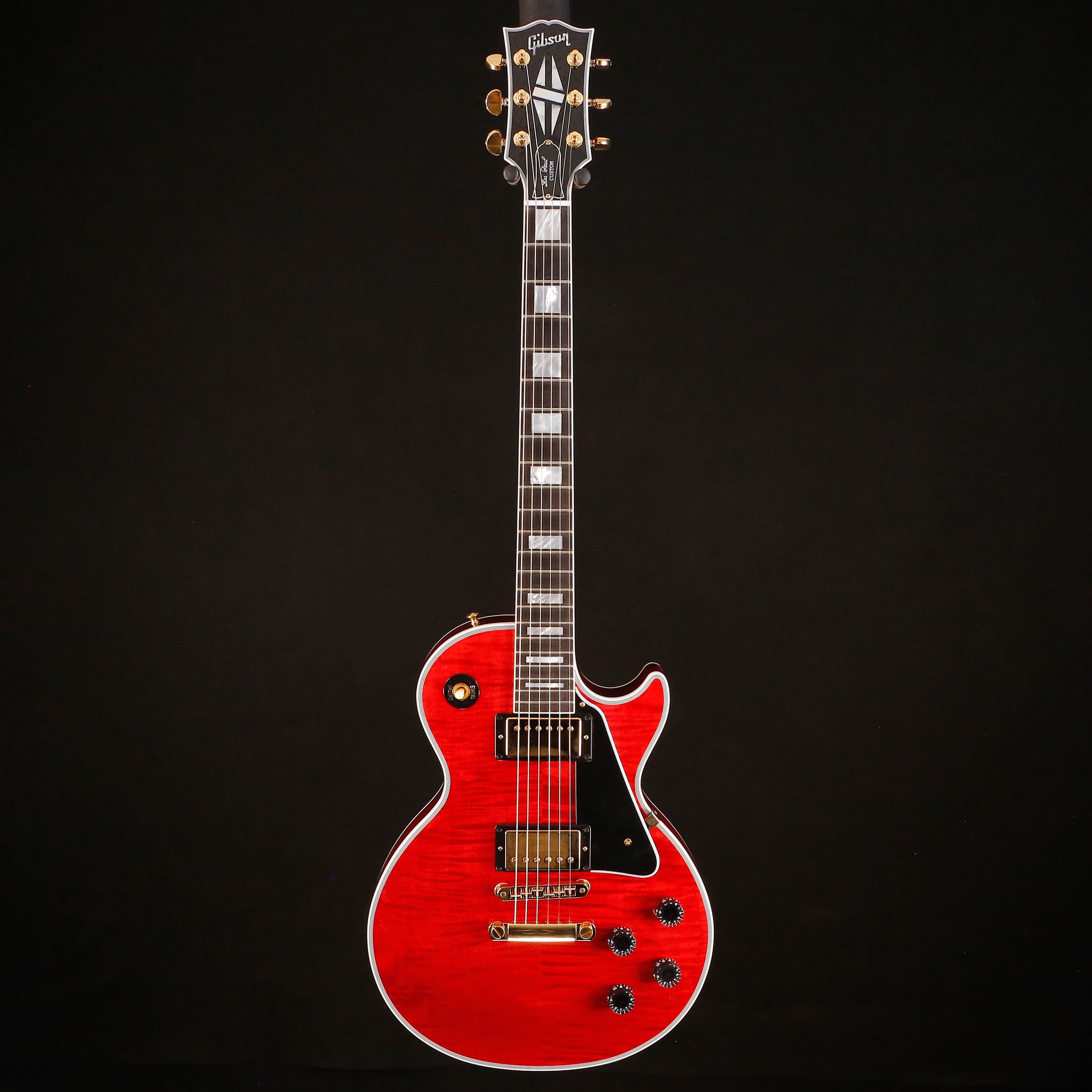 Gibson Les Paul Custom Figured, HAND SELECTED TOP Transparent Red Flame 10lbs 1.7oz