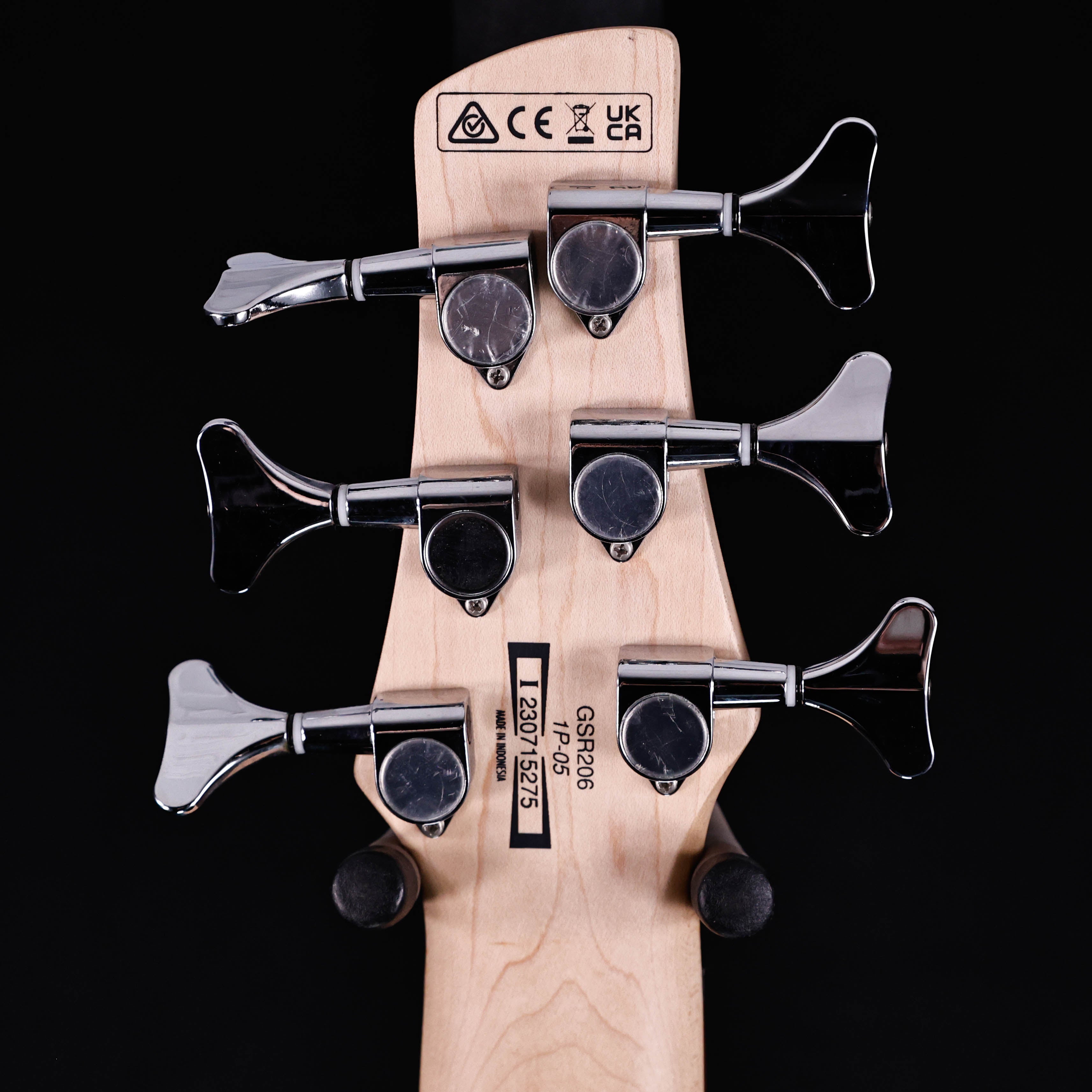 Ibanez GSR206BK Gio Soundgear 6-String Electric Bass Guitar, Black 8lbs 14.7oz