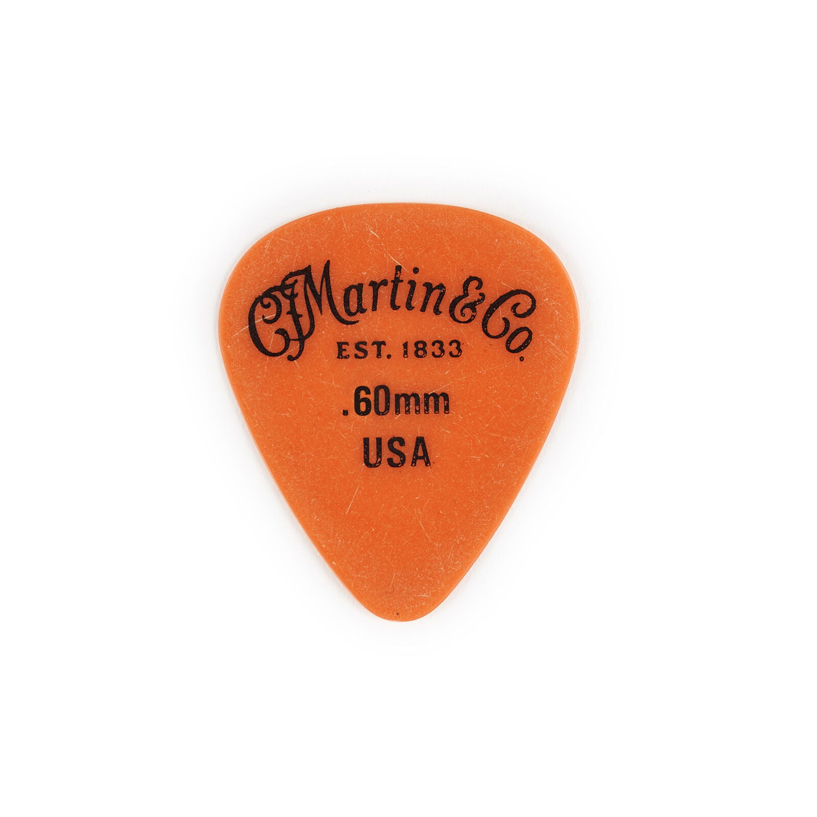 Martin 18A0153 Picks, Std, Delrin, .60mm, Orange, 12pack