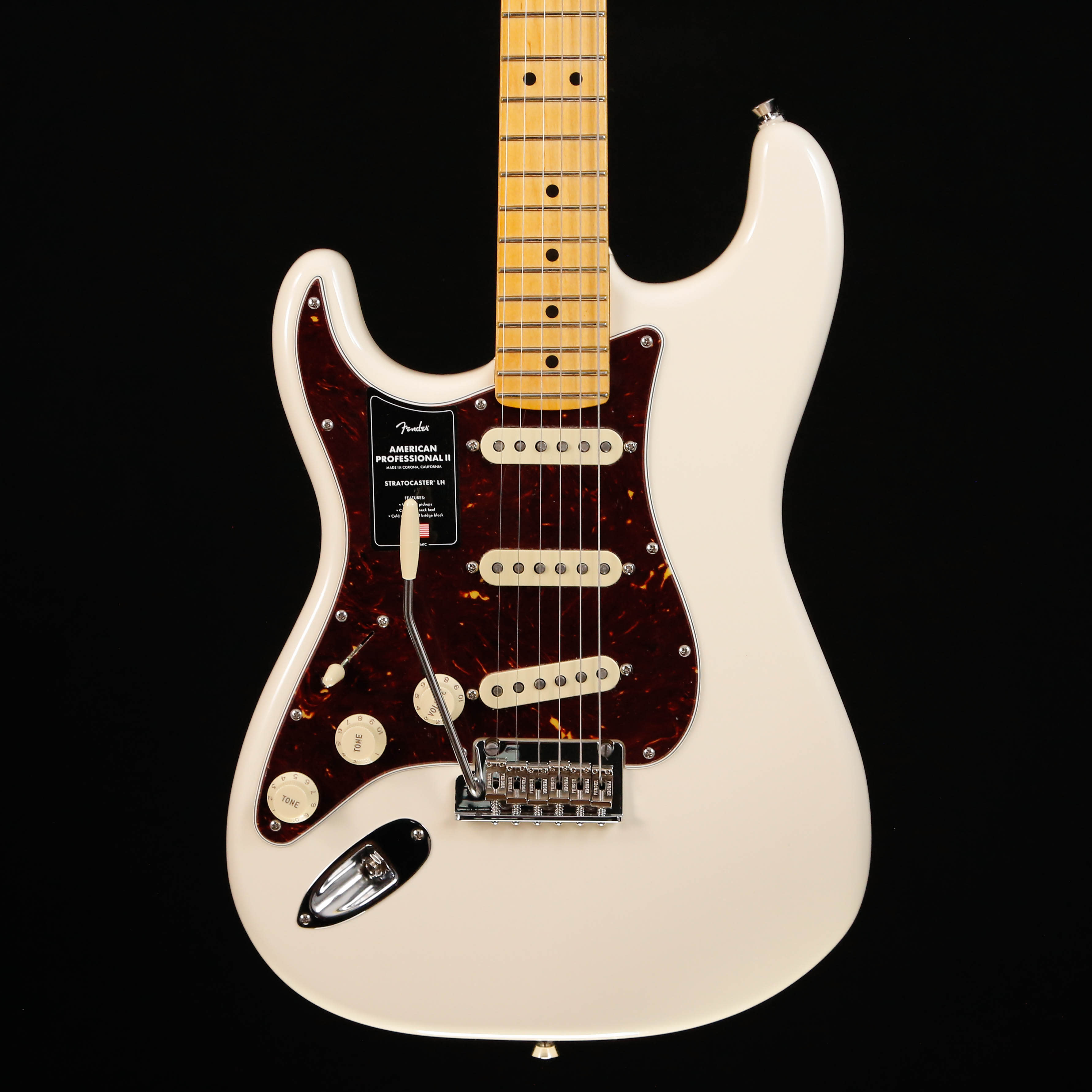 Fender American Professional II Stratocaster Left-Hand, Maple Fb, Olympic White