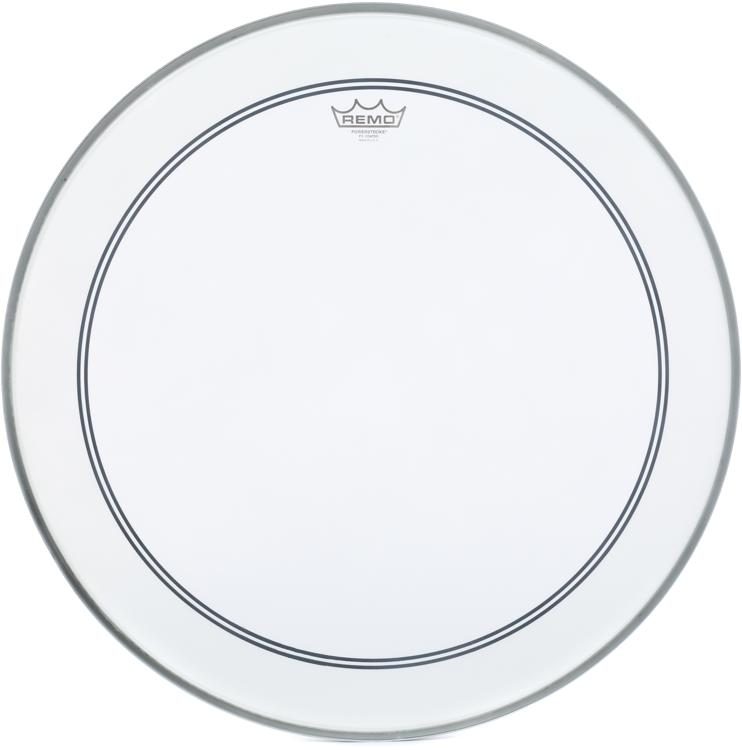 Remo Powerstroke 3 Coated Bass Drum Head , 24" w/2.5 inch Impact Pad