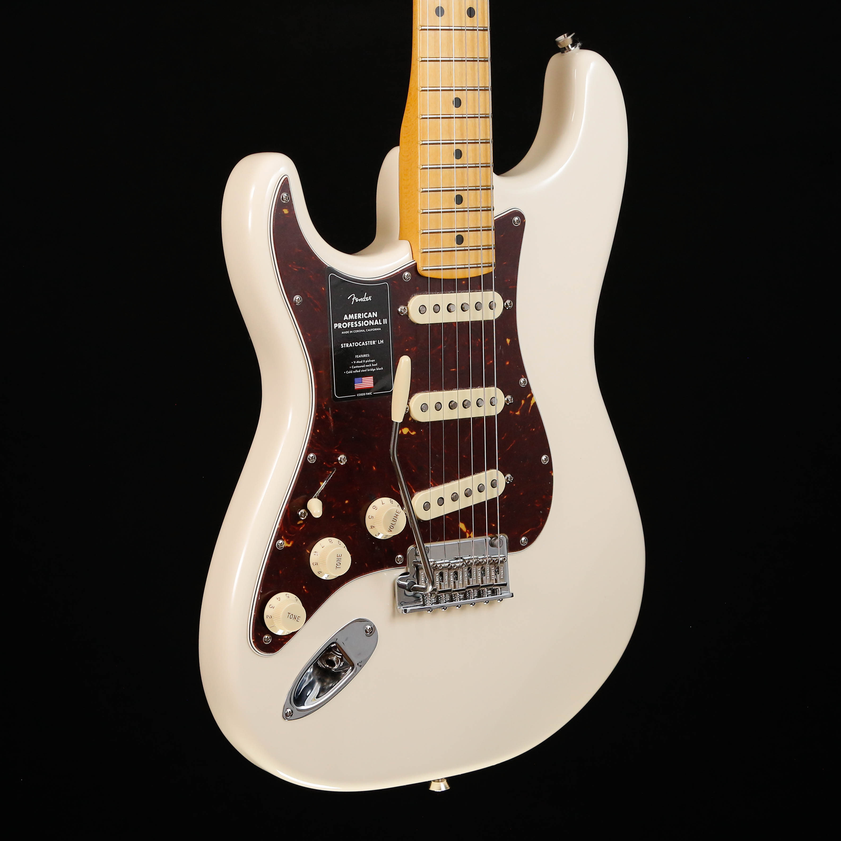 Fender American Professional II Stratocaster Left-Hand, Maple Fb, Olympic White