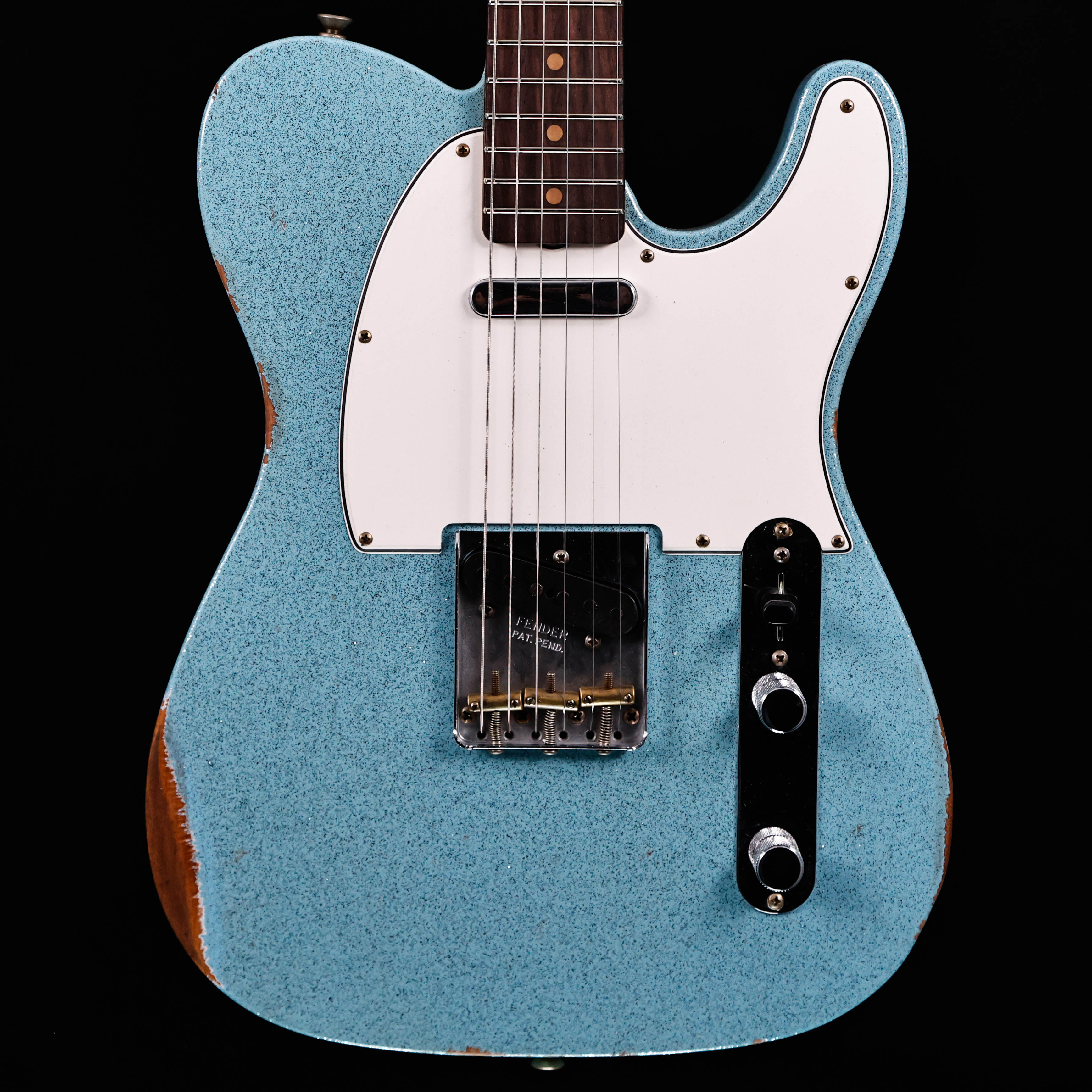 Fender Custom Shop LTD '61 Telecaster Relic, Aged Blue Sparkle 8lbs 3.5oz