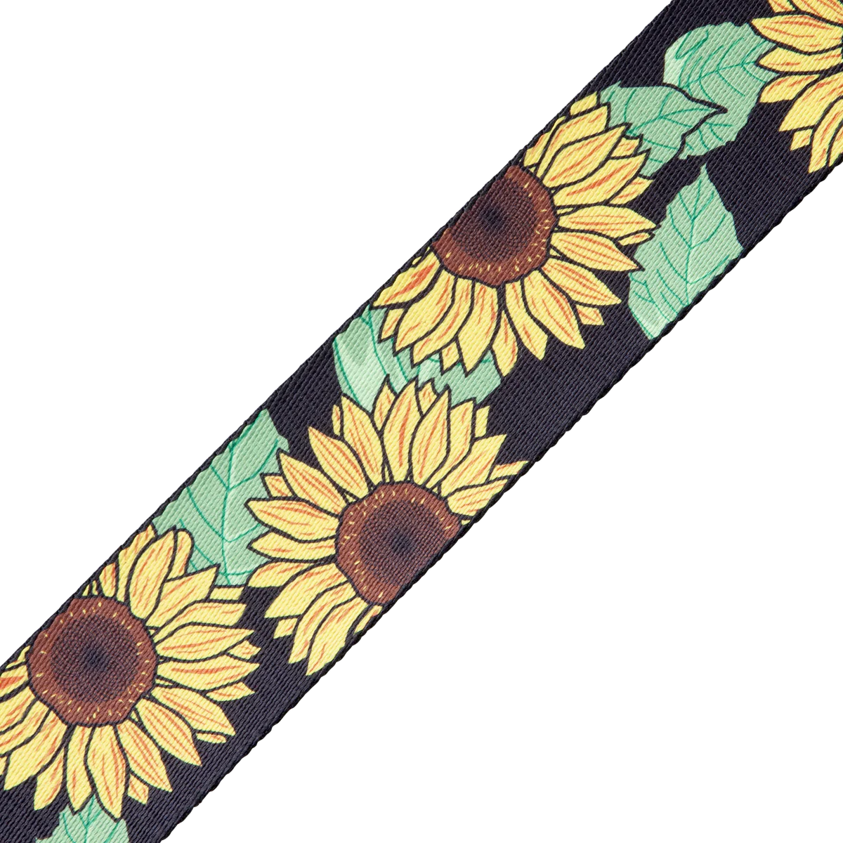 Levy's 2" Suede Harmony Guitar Strap, Sunflower