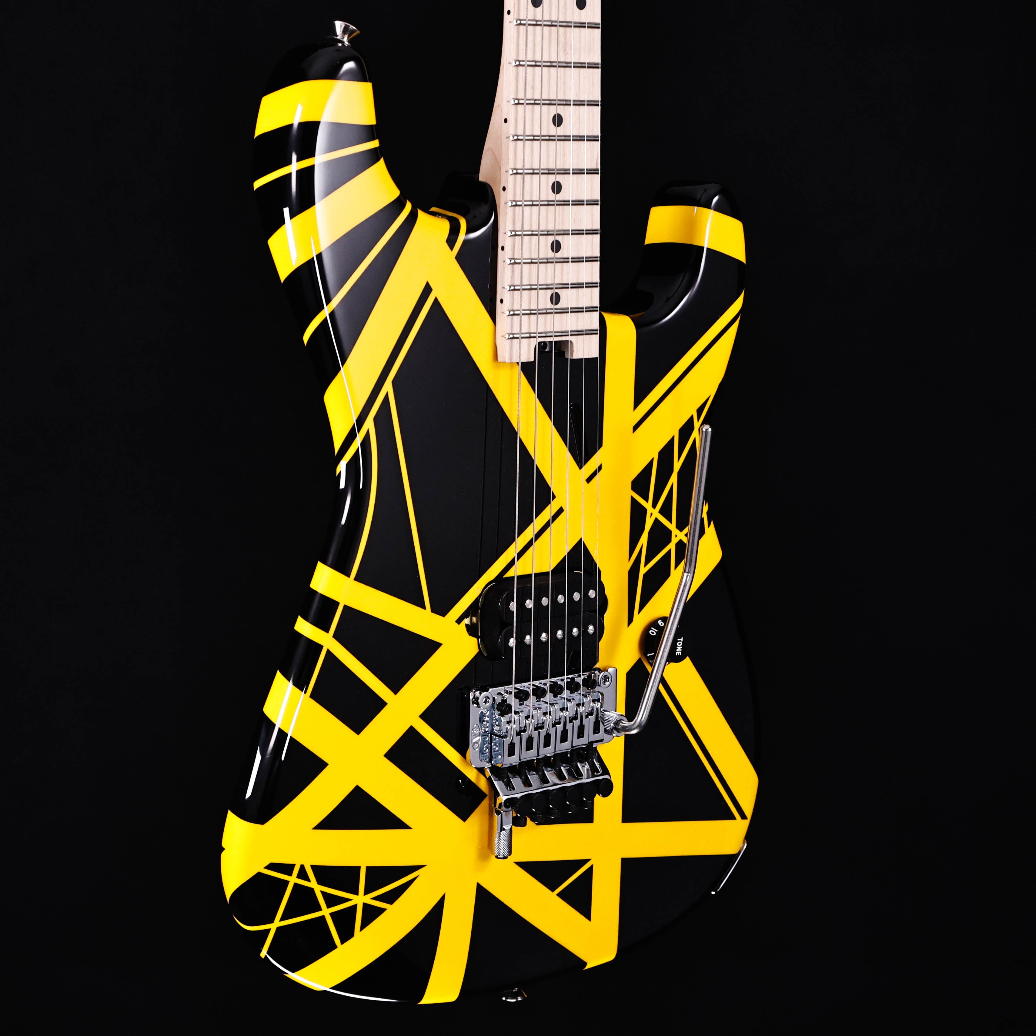 EVH Striped Series, Black w Yellow Stripes