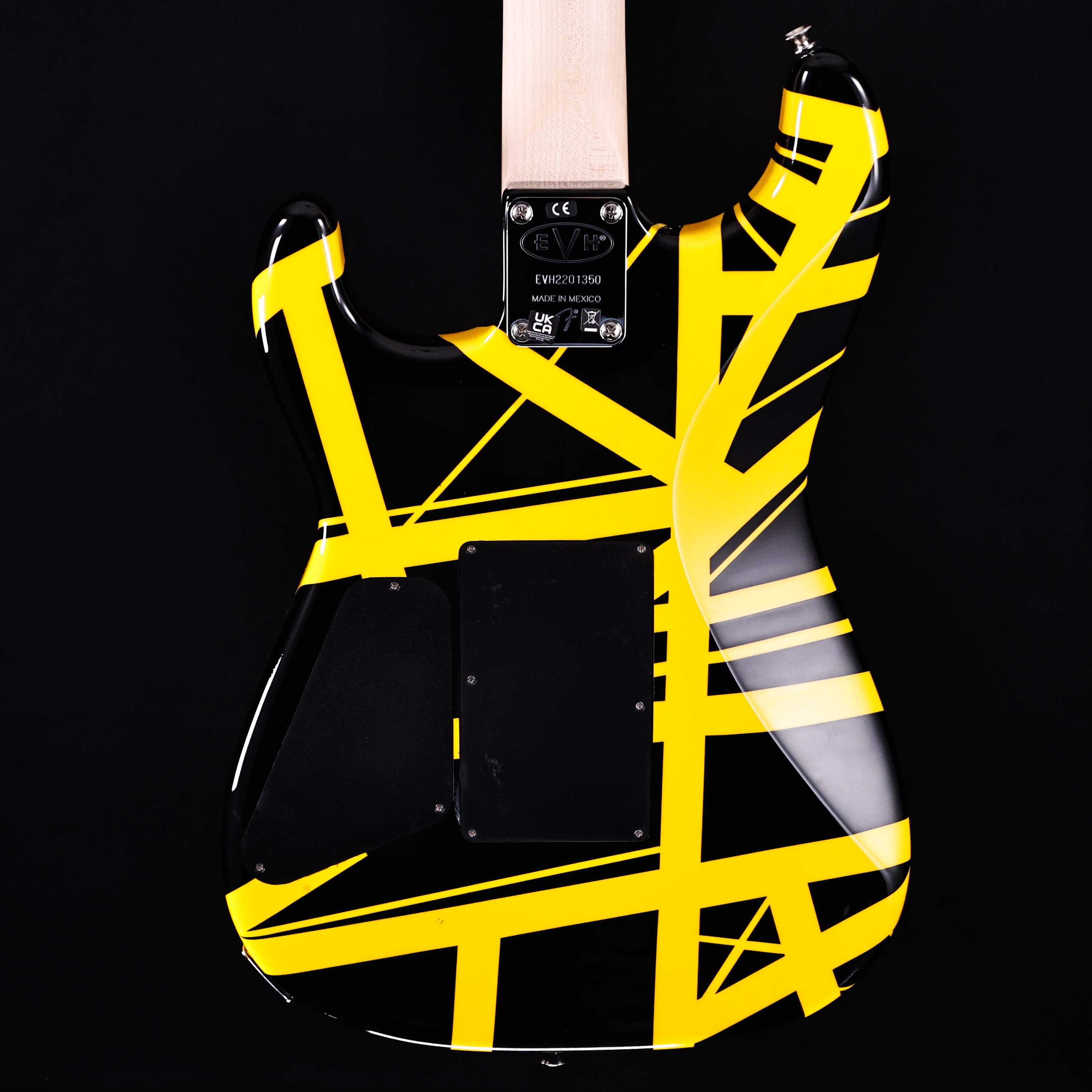 EVH Striped Series, Black w Yellow Stripes