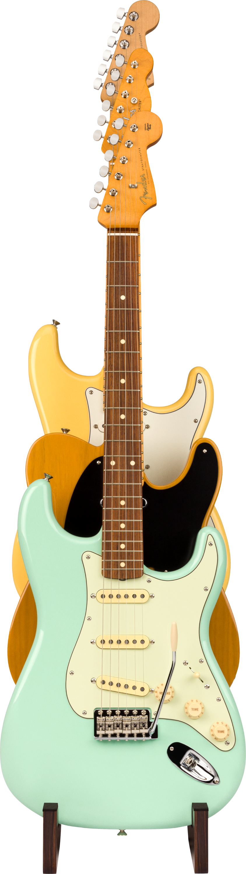 Fender Deluxe Wooden 3-Tier Guitar Stand
