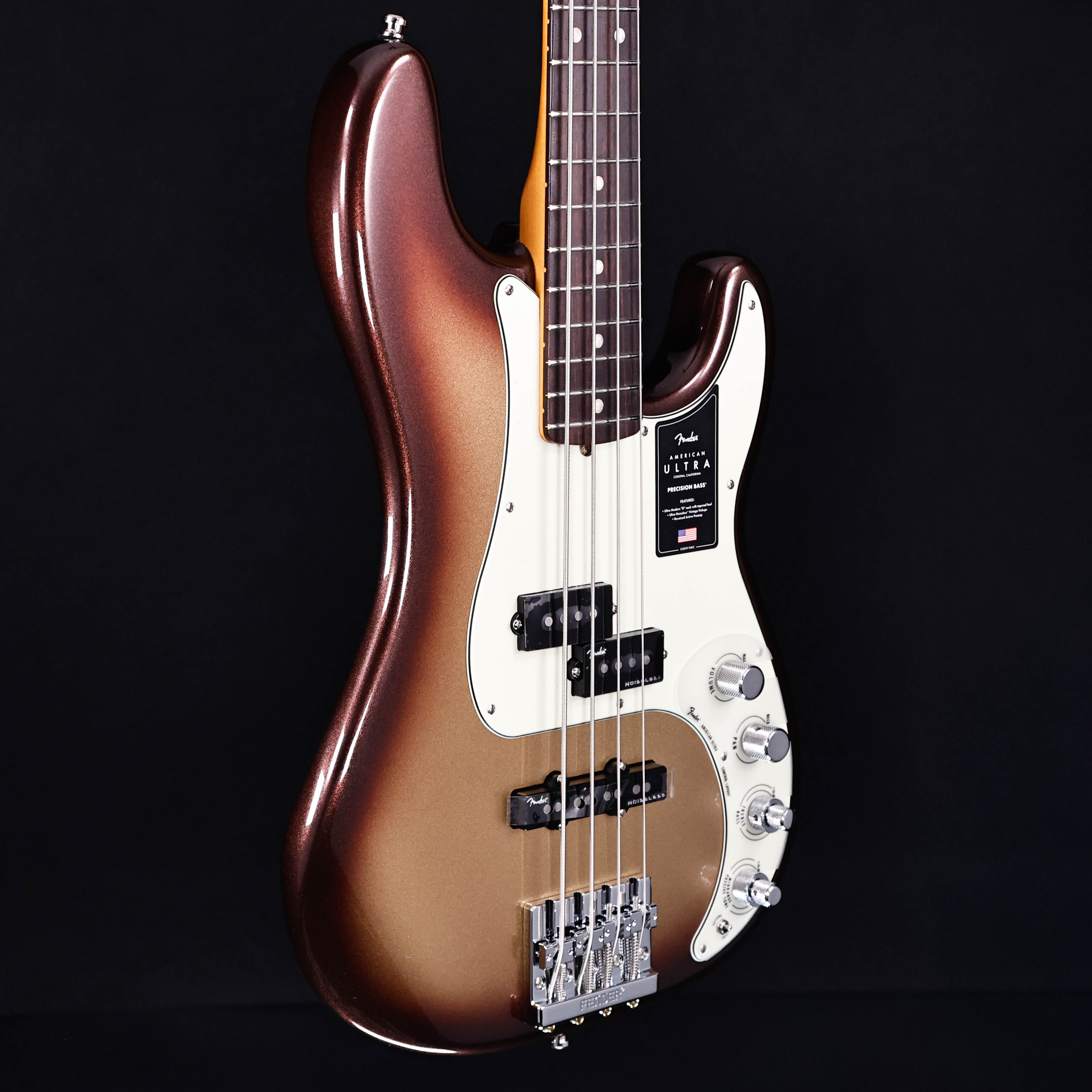 Fender American Ultra Precision Bass, Rosewood Fb, Mocha Burst 9lbs 8oz