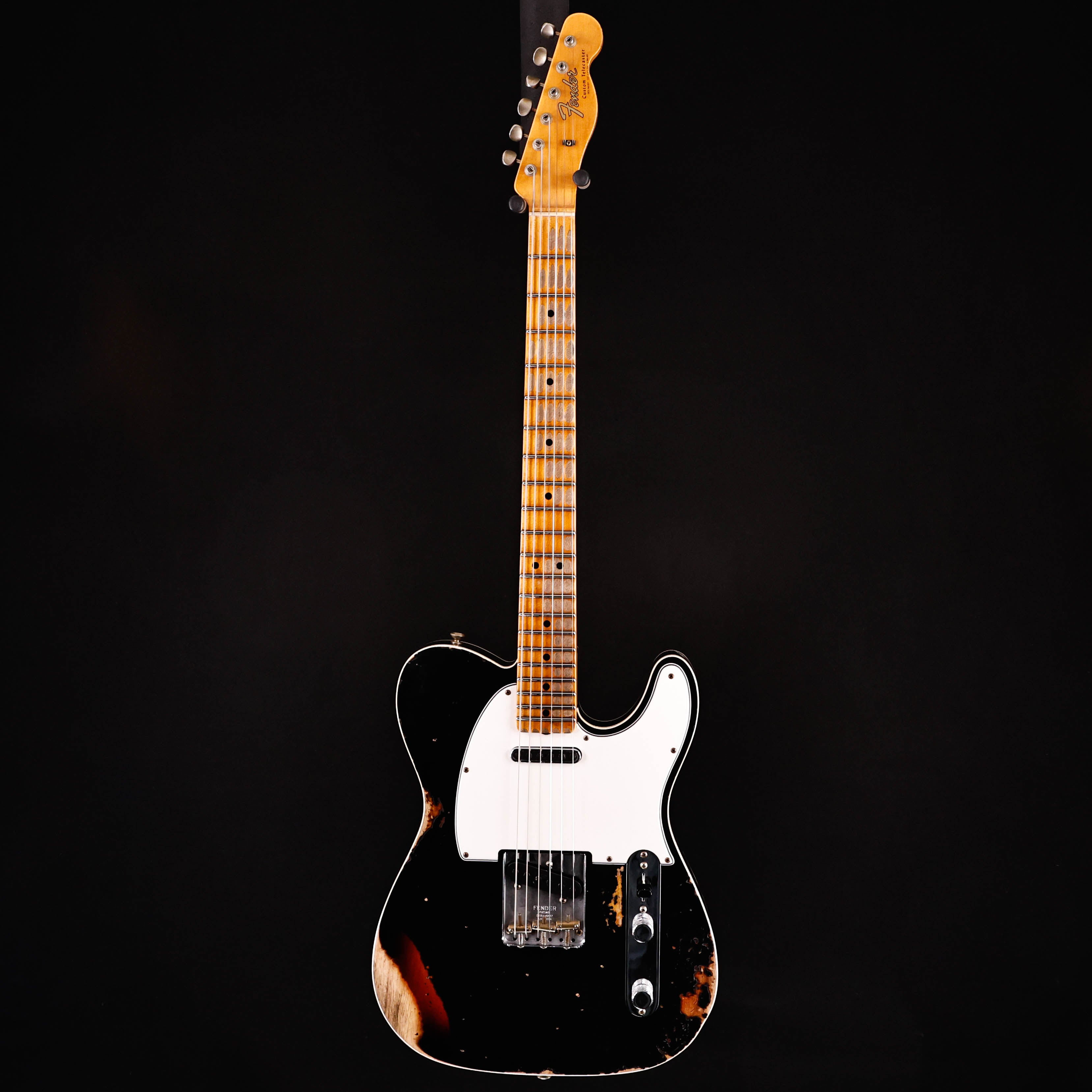 Fender Custom Shop LTD 65 Telecaster Custom Hvy Relic, Black/3-color SB 7lbs 9.1oz