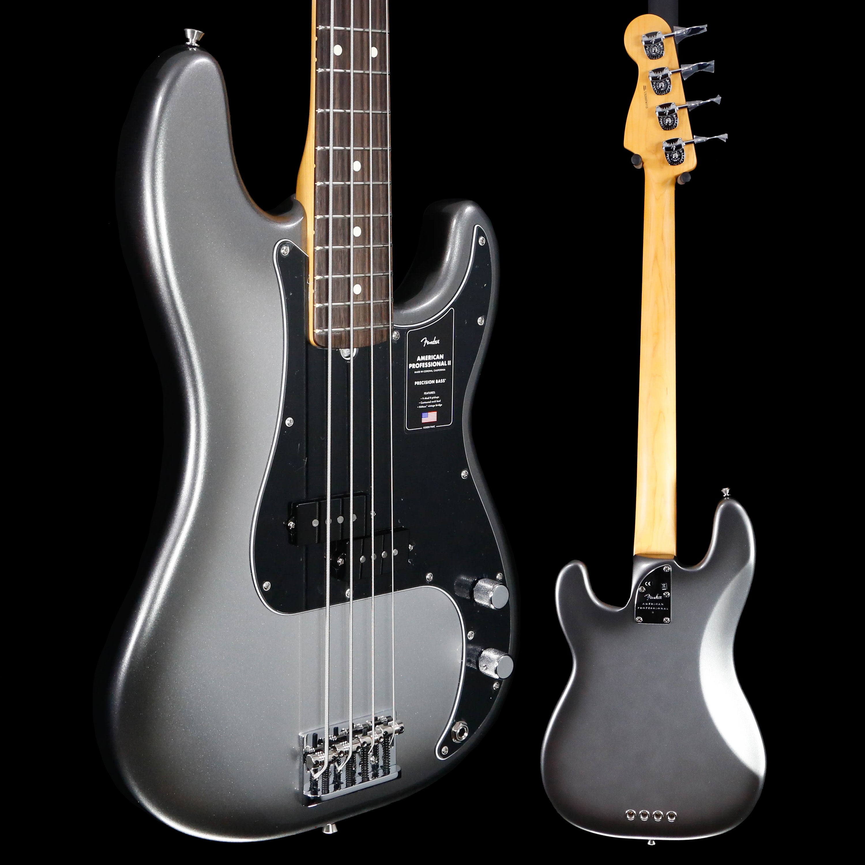 Fender American Professional II Precision Bass, Rosewood Fb, Mercury