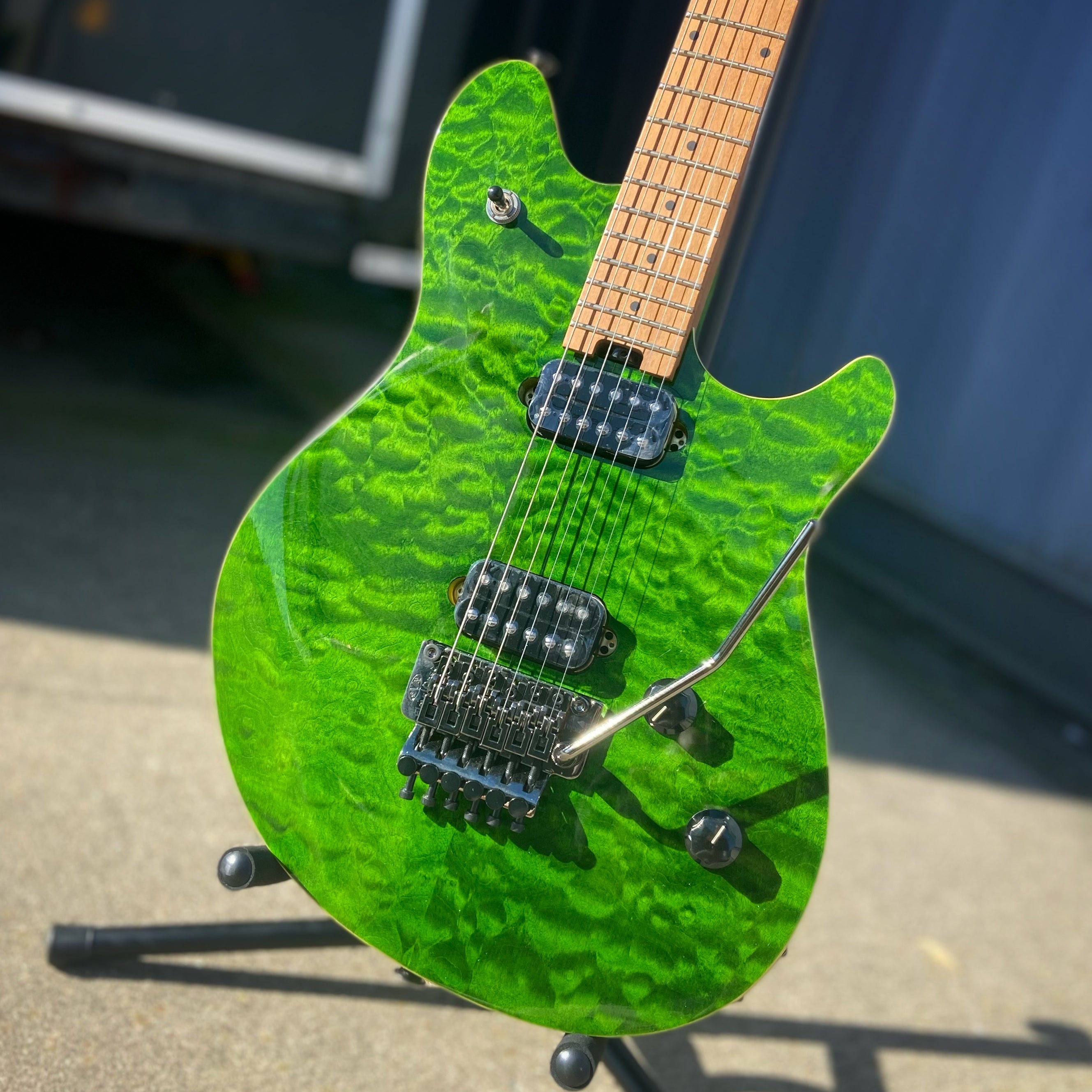 EVH Wolfgang Standard QM Electric, Transparent Green