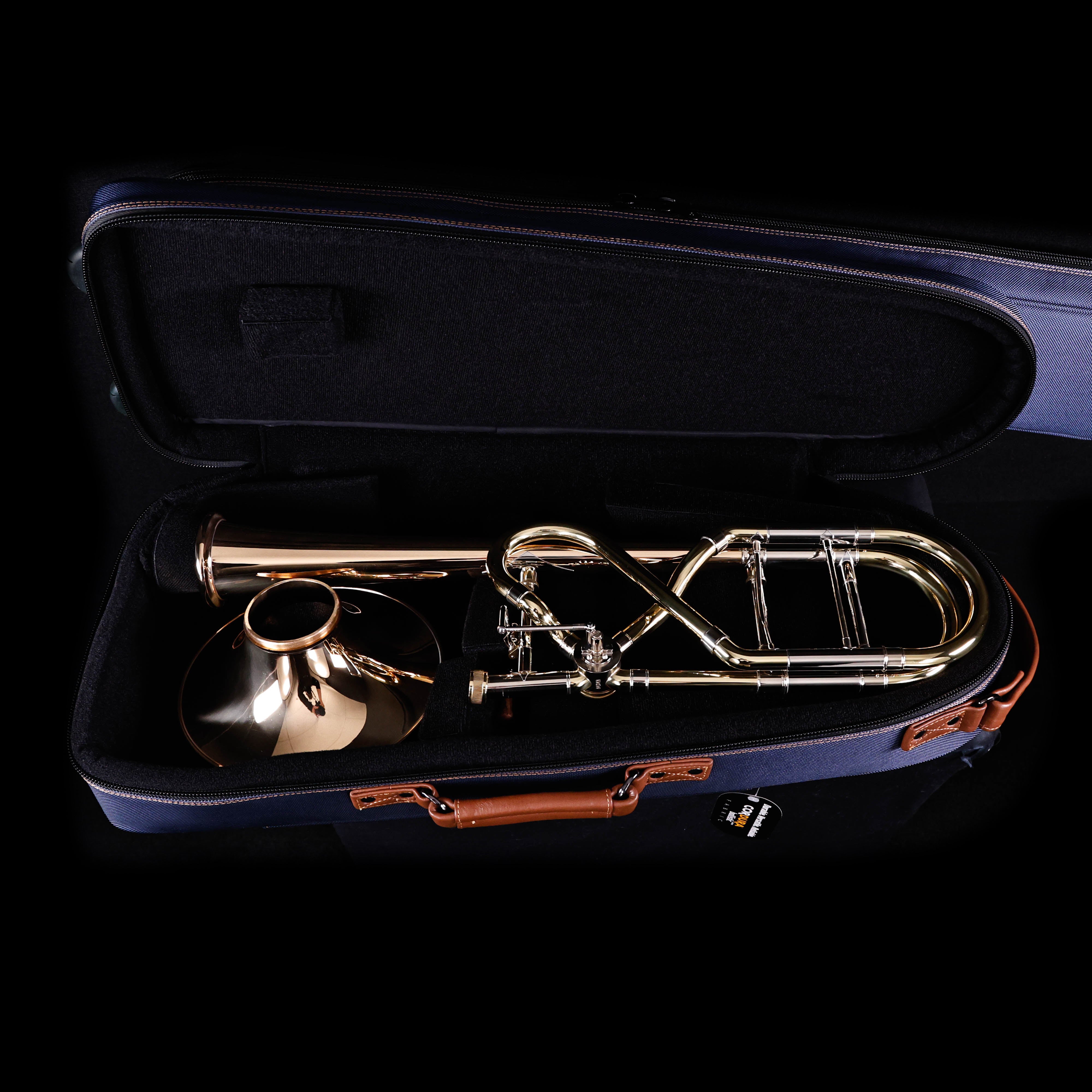 Bach A47XPS Peter Steiner Signature Professional F Attachment Tenor Trombone, Clear Lacquer w Artisan X Wrap