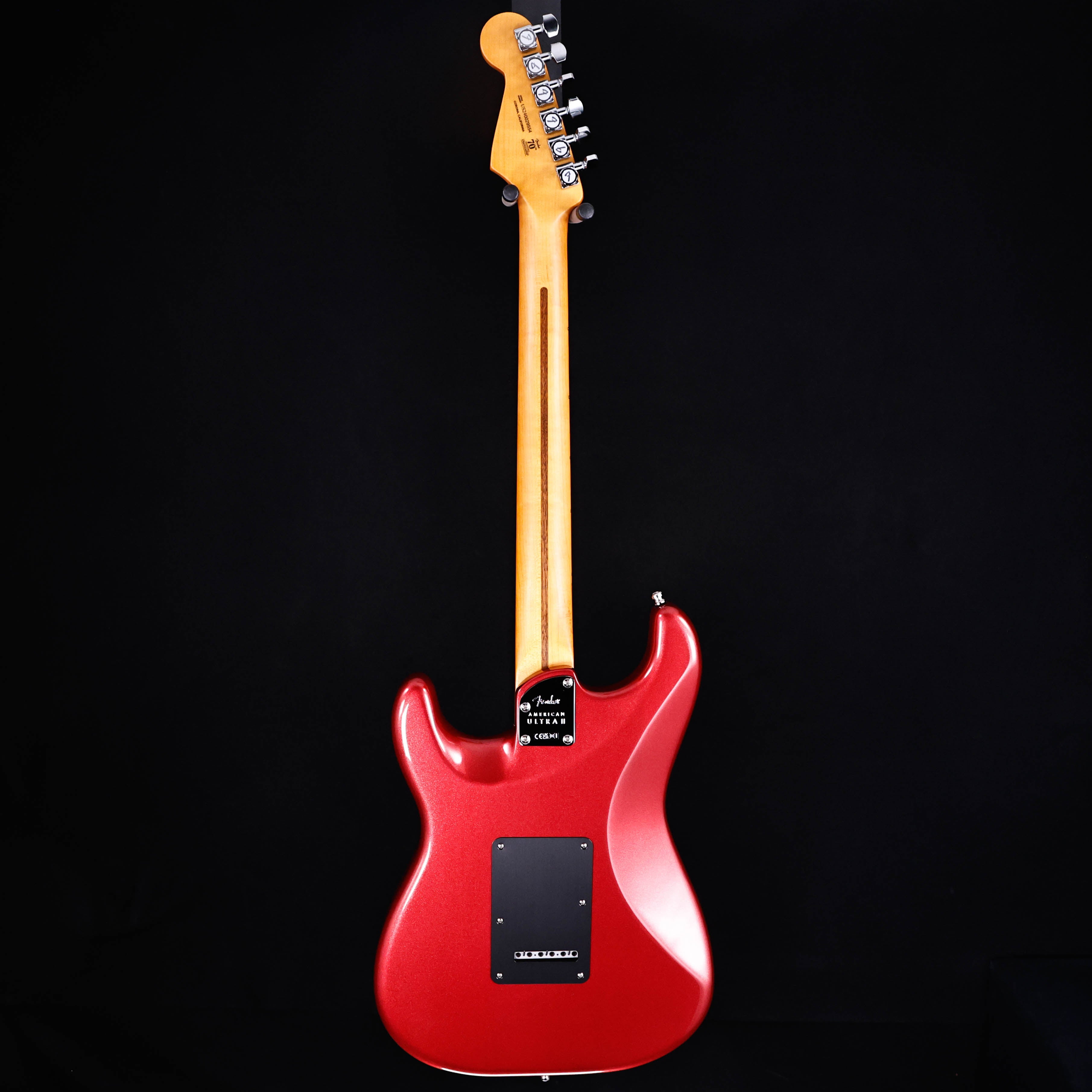 NEW! Fender  American Ultra II Stratocaster, Maple Fb, Sinister Red w Case/Candy!