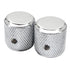 Pure Vintage '60s Telecaster Knurled Knobs (2), Chrome